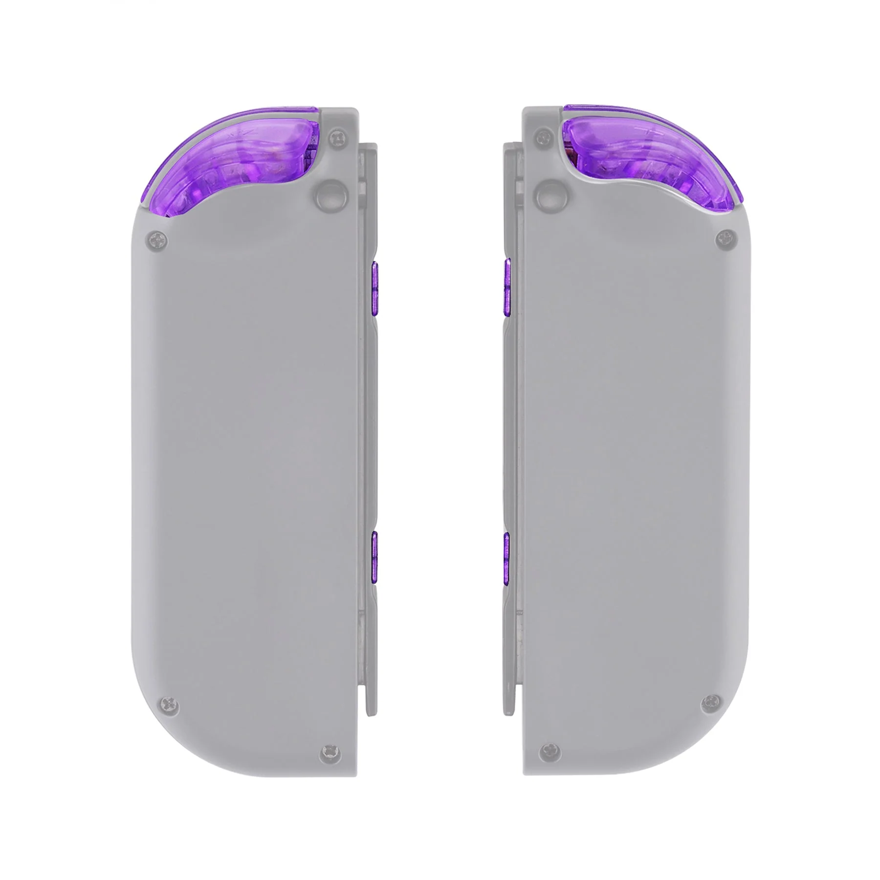 eXtremeRate Replacement Full Set Buttons for Joycon of NS Switch - Clear Atomic Purple - Image 8