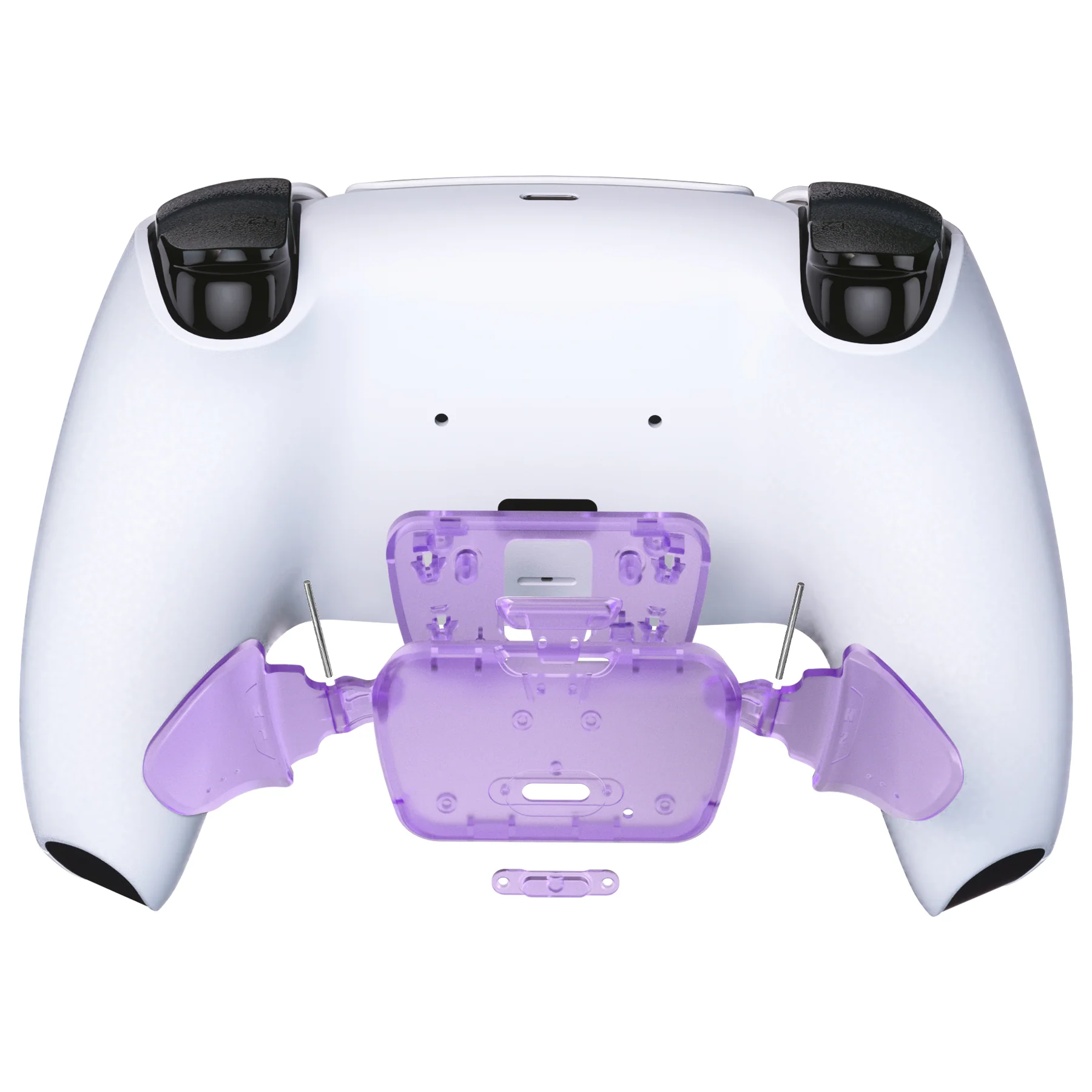 eXtremeRate Replacement Redesigned K1 K2 Back Buttons for eXtremerate RISE Remap Kit, Compatible with PS5 Controller - Clear Atomic Purple - Image 5