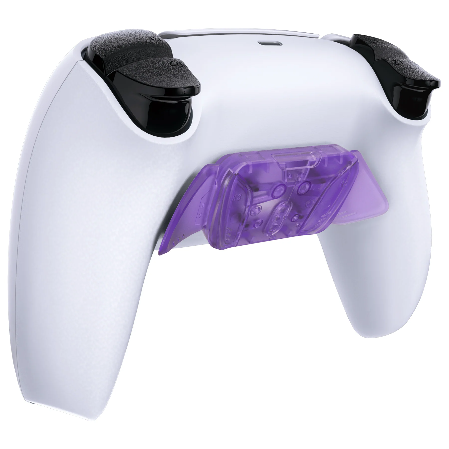 eXtremeRate Replacement Redesigned K1 K2 K3 K4 Back Buttons Housing Shell for eXtremeRate RISE4 Remap Kit, Compatible with PS5 Controller - Clear Atomic Purple - Image 5