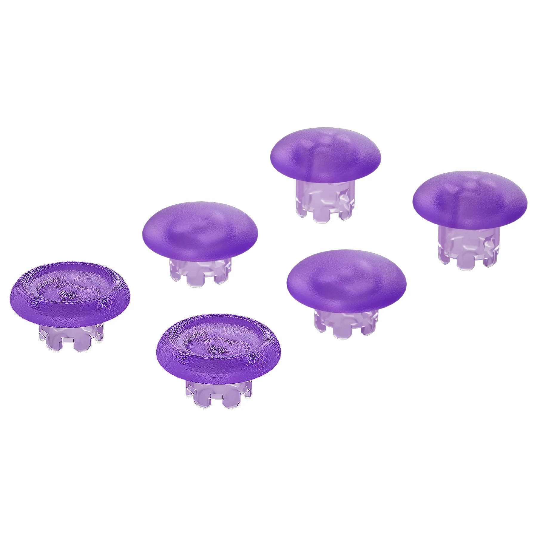 eXtremeRate Replacement Swappable Thumbsticks for PS5 Edge Controller - Clear Atomic Purple - Image 4