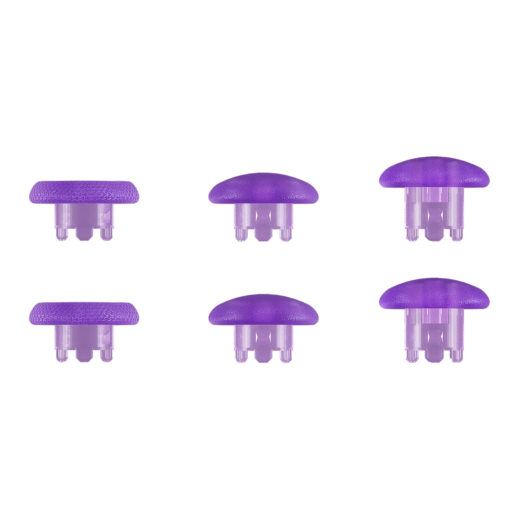 eXtremeRate Replacement Swappable Thumbsticks for PS5 Edge Controller - Clear Atomic Purple - Image 5