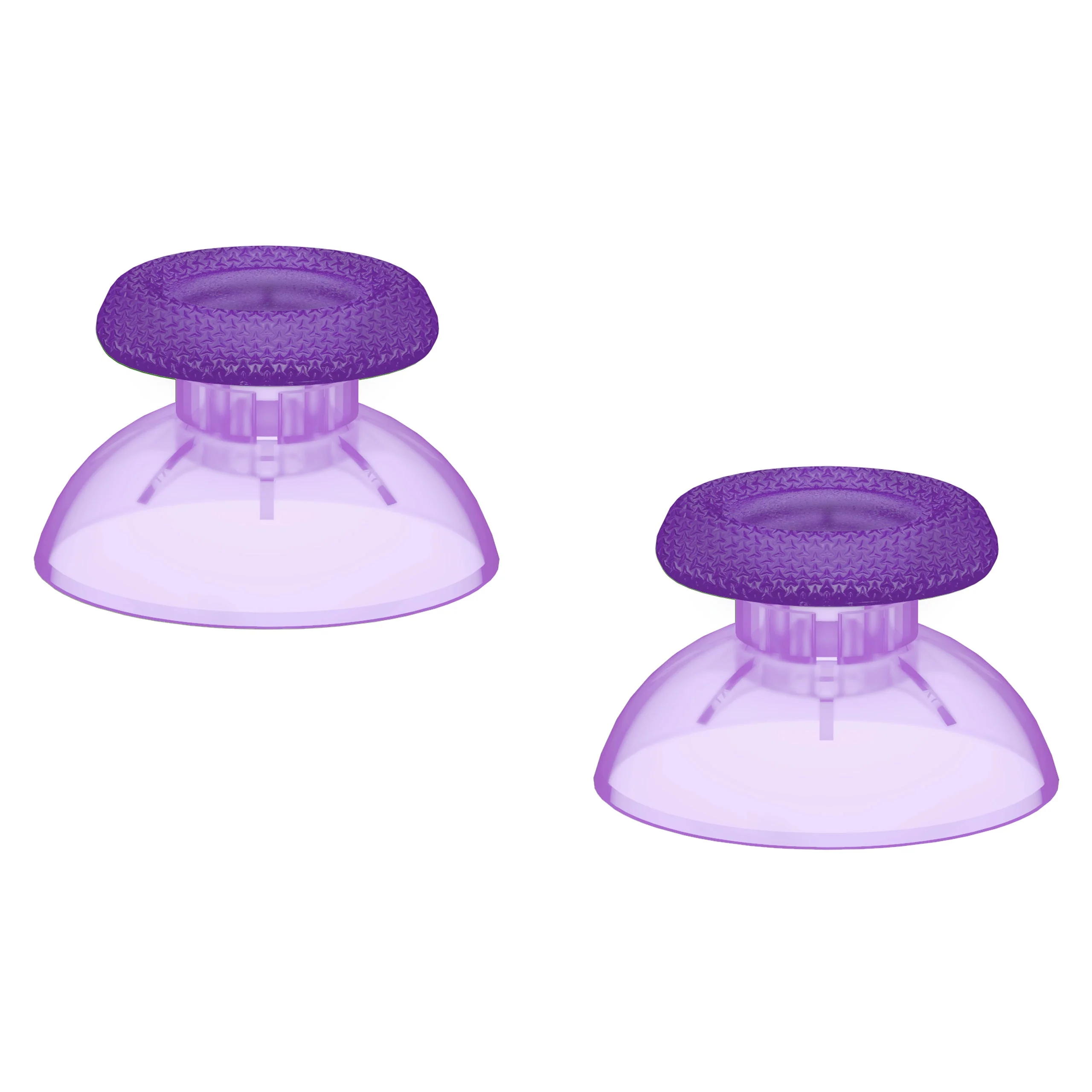 eXtremeRate Replacement Thumbsticks Analog Stick Joystick Compatible with PS5 & PS4 All Model Controller - Clear Atomic Purple - Image 5