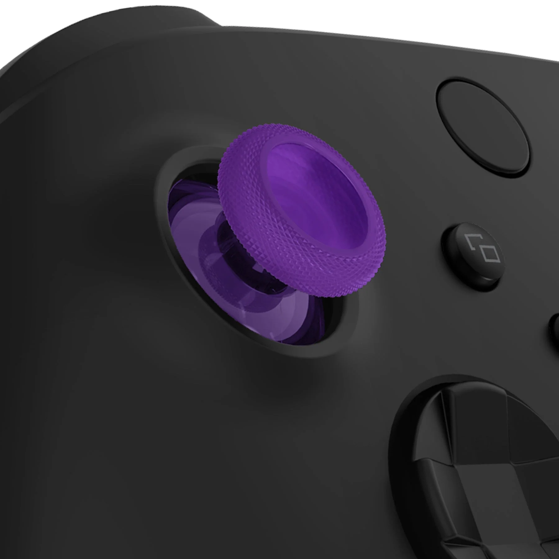 eXtremeRate Replacement Thumbsticks for Xbox Series X/S Controller & Xbox One X/S Controller & Xbox One Standard Controller & Xbox One Elite Controller - Clear Atomic Purple - Image 2
