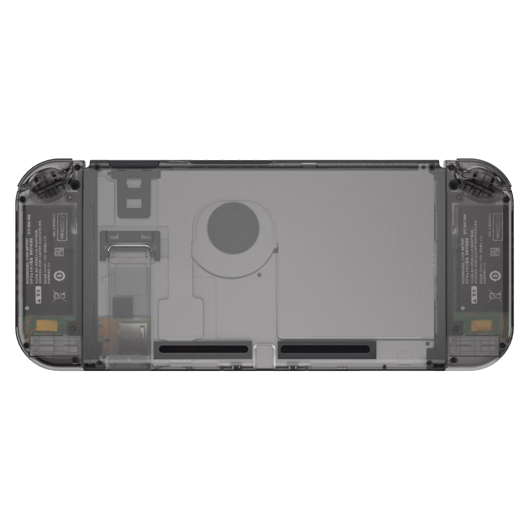 eXtremeRate Replacement Full Set Shells with Buttons for Nintendo Switch - Clear Black - Image 8