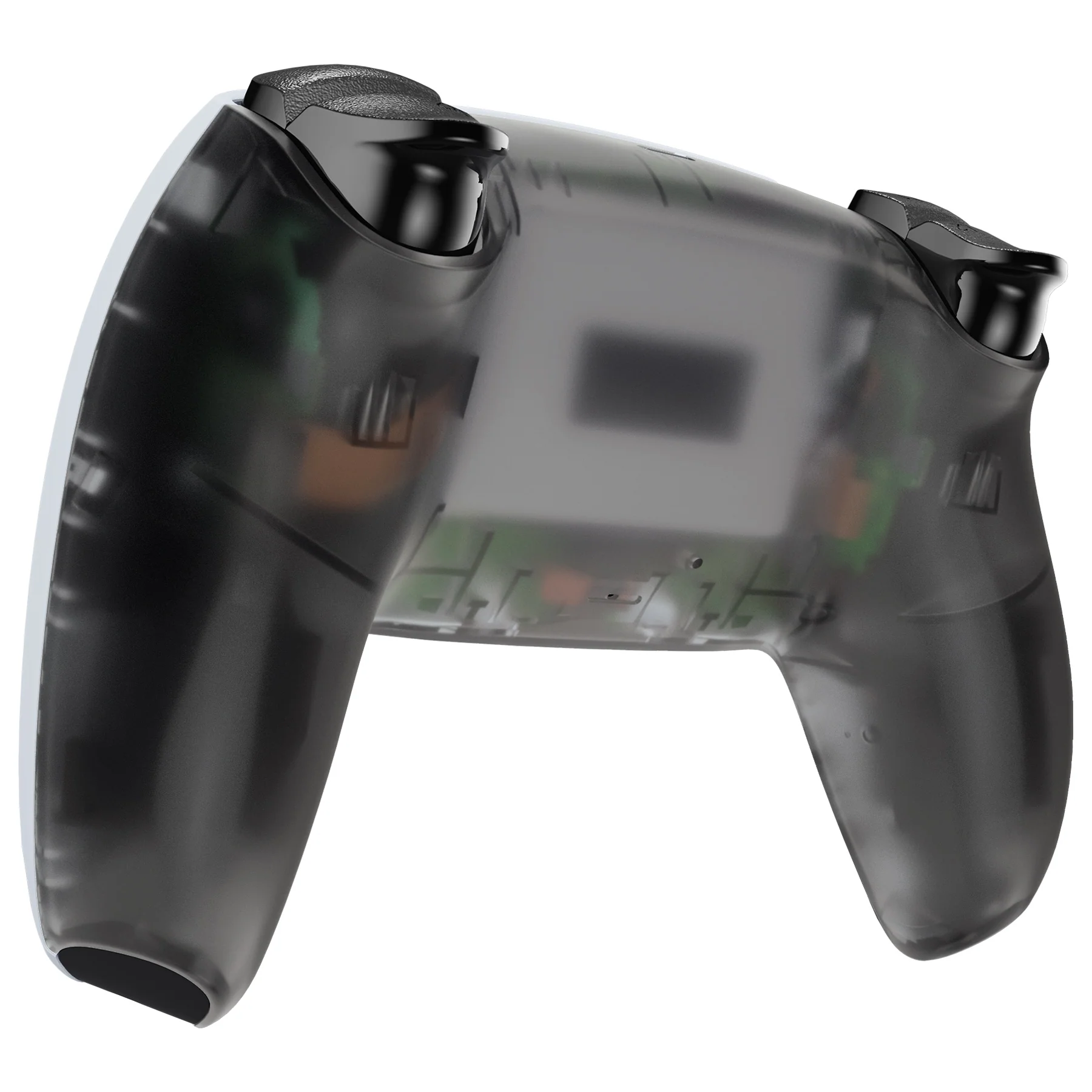eXtremeRate Replacement Back Housing Bottom Shell Compatible with PS5 Controller BDM-010/020/030/040/050 - Clear Black - Image 4