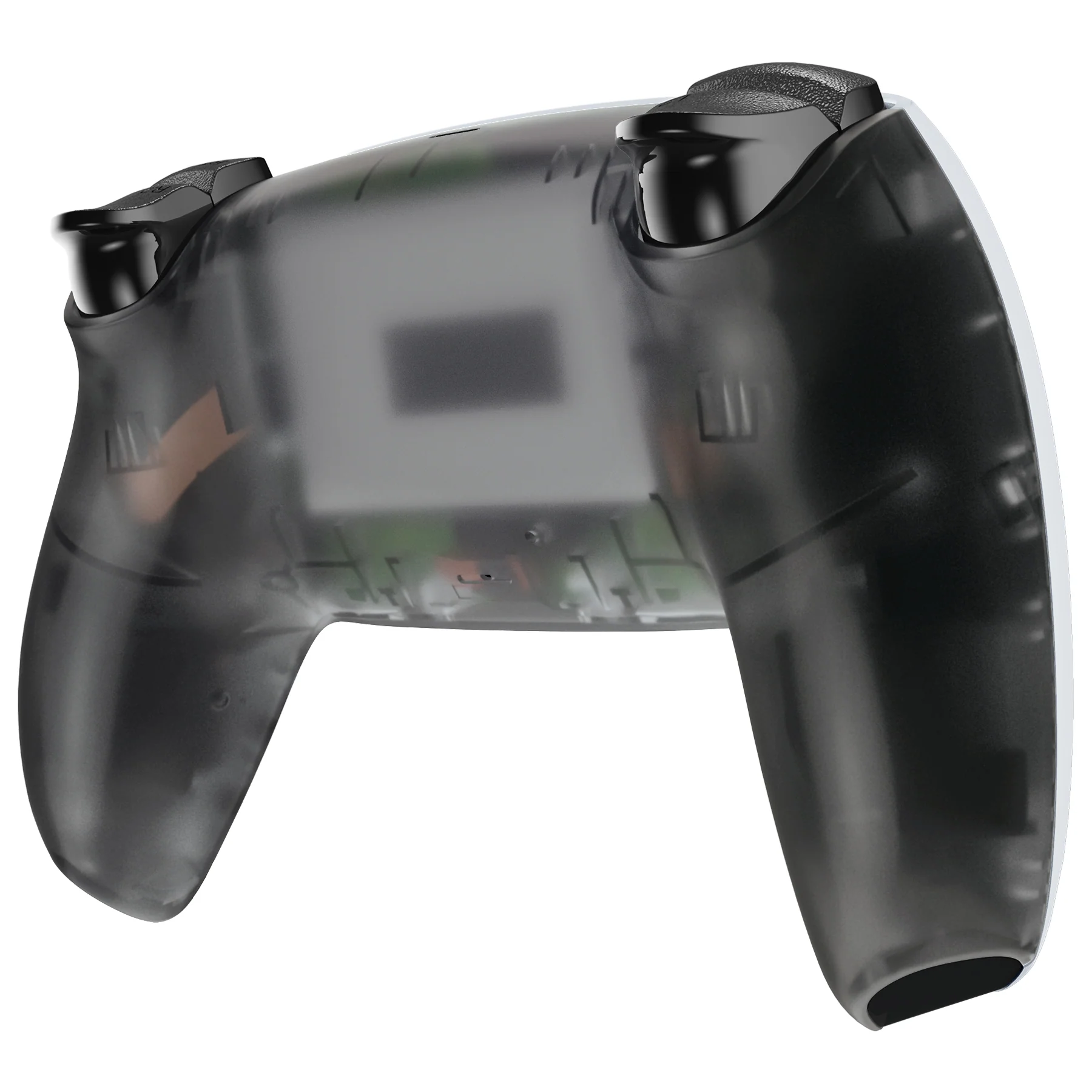 eXtremeRate Replacement Back Housing Bottom Shell Compatible with PS5 Controller BDM-010/020/030/040/050 - Clear Black - Image 5