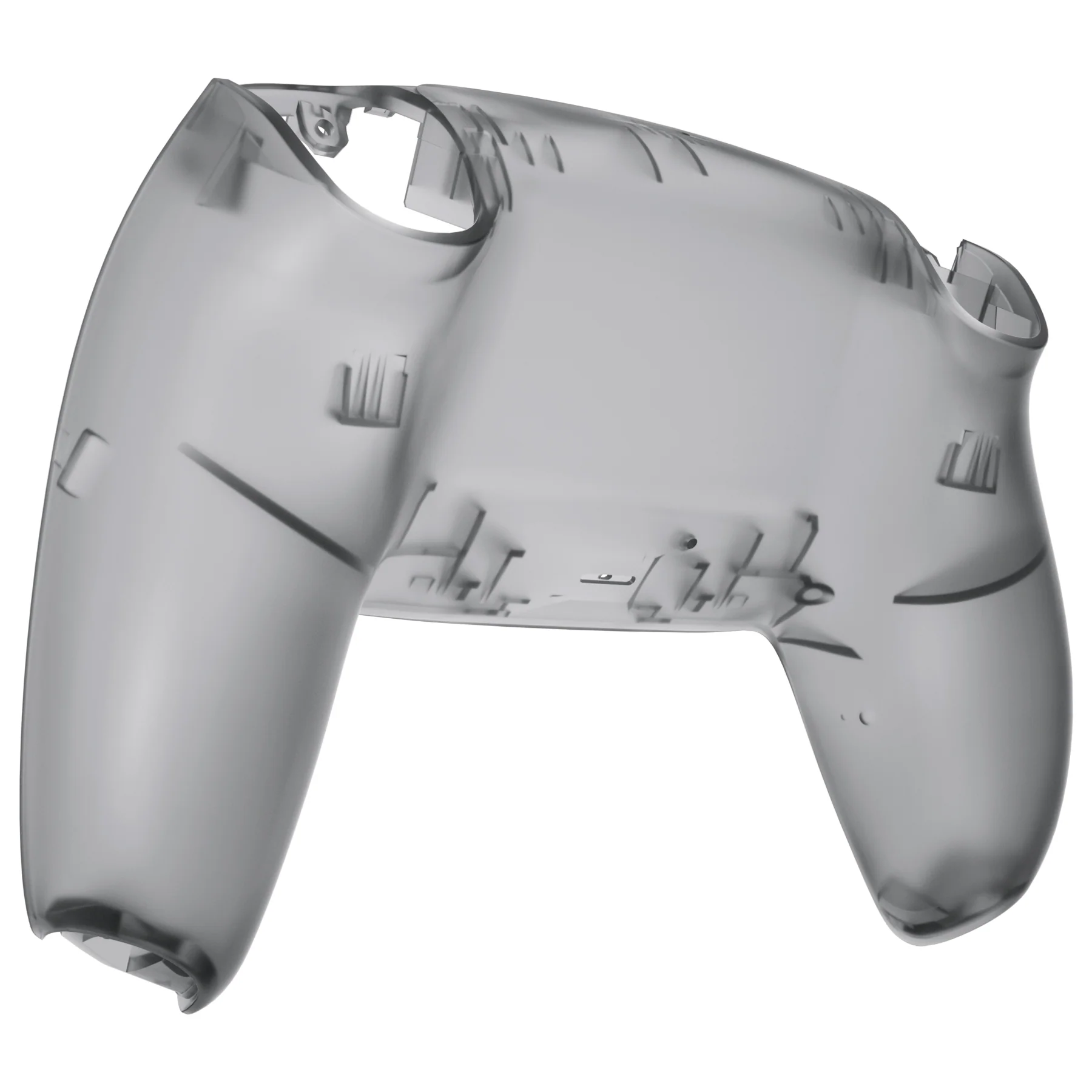 eXtremeRate Replacement Back Housing Bottom Shell Compatible with PS5 Controller BDM-010/020/030/040/050 - Clear Black - Image 7