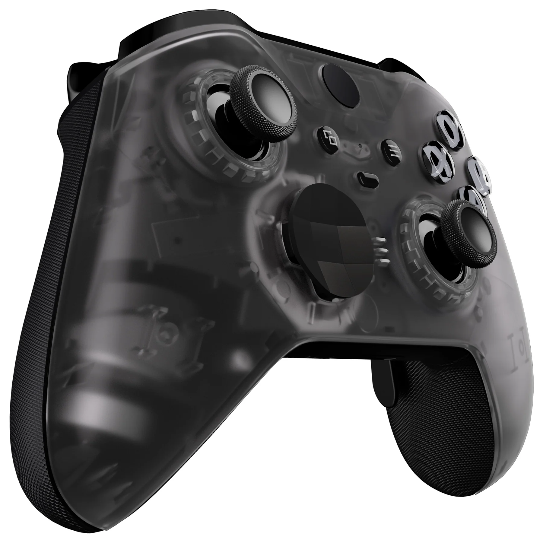 eXtremeRate Replacement Front Housing Shell Case with Accent Rings for Xbox One Elite Series 2 & Elite 2 Core Controller (Model 1797) - Clear Black - Image 6
