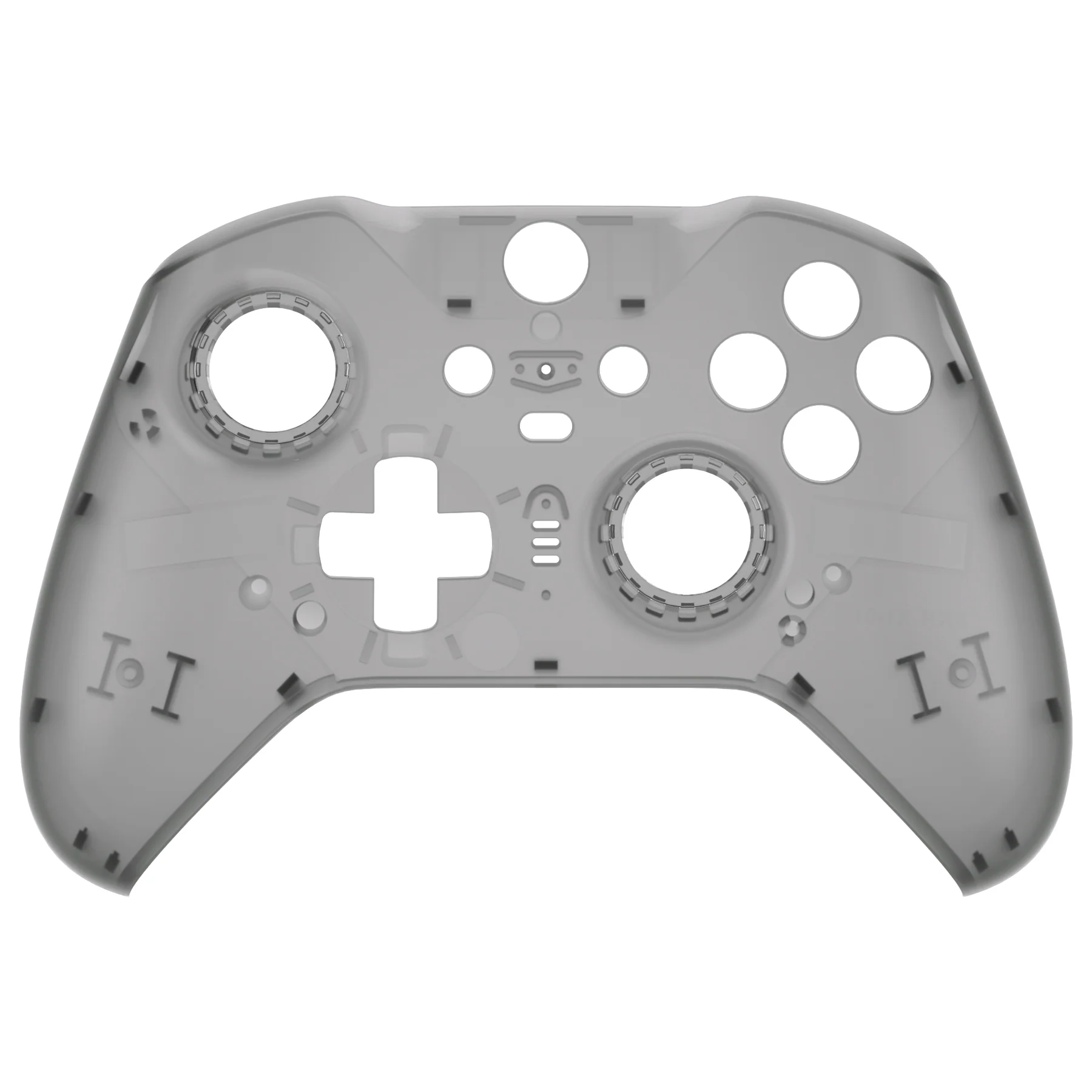 eXtremeRate Replacement Front Housing Shell Case with Accent Rings for Xbox One Elite Series 2 & Elite 2 Core Controller (Model 1797) - Clear Black - Image 8