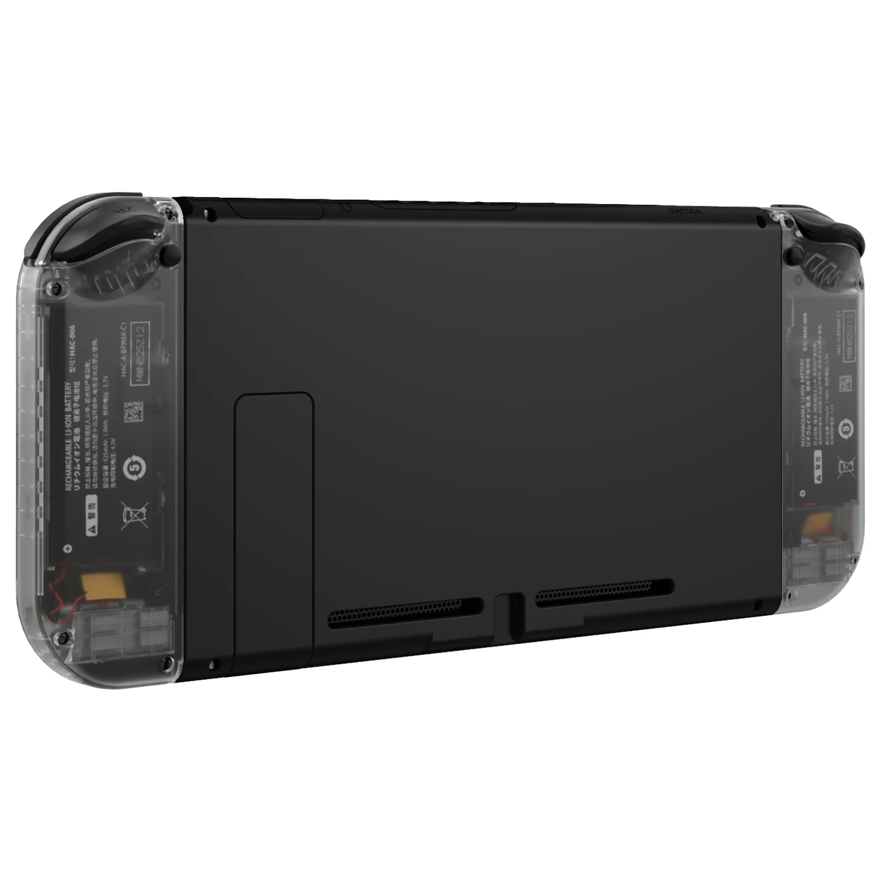 eXtremeRate Dpad Version Replacement Full Set Shell Case with Buttons for Joycon of NS Switch - Clear Black - Image 7