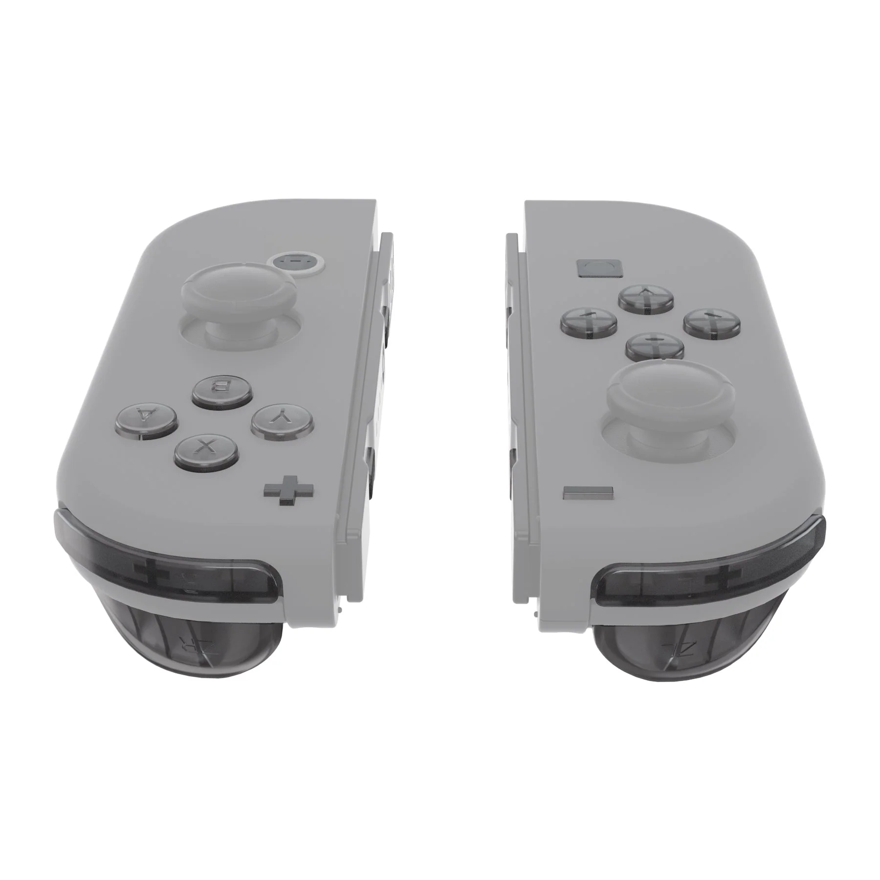 eXtremeRate Replacement Full Set Buttons for Joycon of NS Switch - Clear Black - Image 4