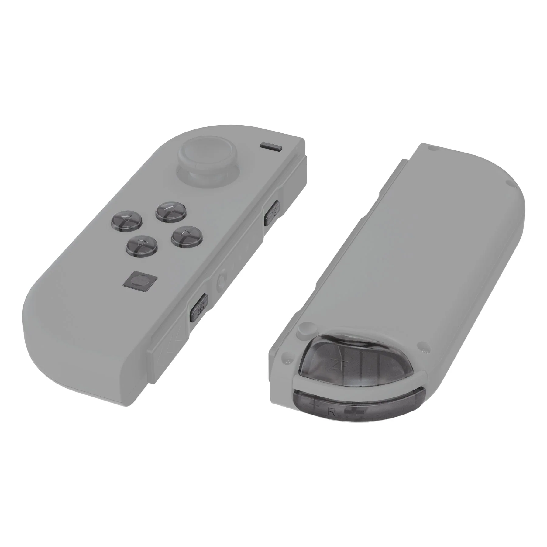eXtremeRate Replacement Full Set Buttons for Joycon of NS Switch - Clear Black - Image 5