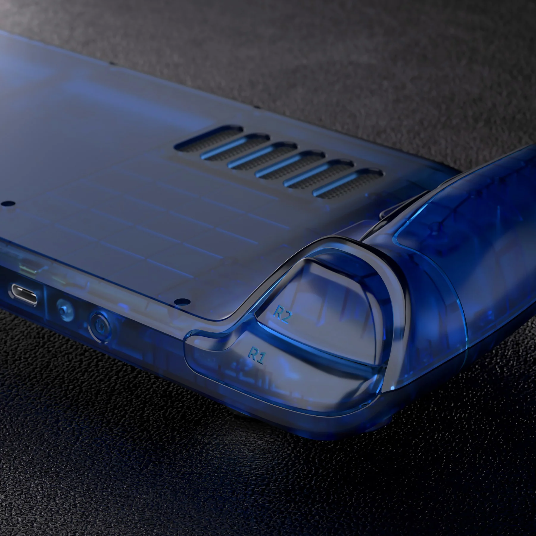 eXtremeRate Custom Full Set Shell with Buttons for Steam Deck LCD - Clear Blue - Image 10