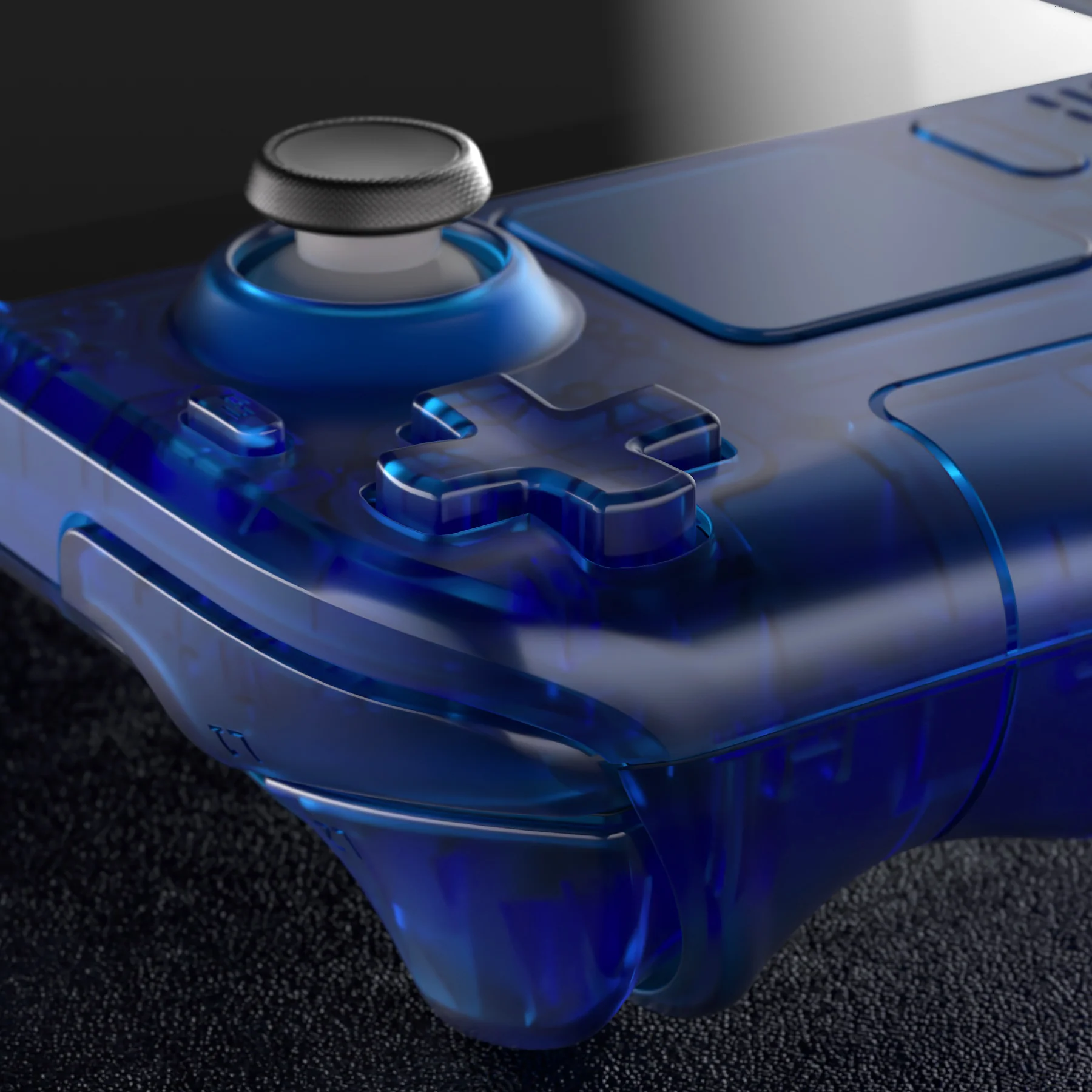 eXtremeRate Custom Full Set Shell with Buttons for Steam Deck LCD - Clear Blue - Image 7
