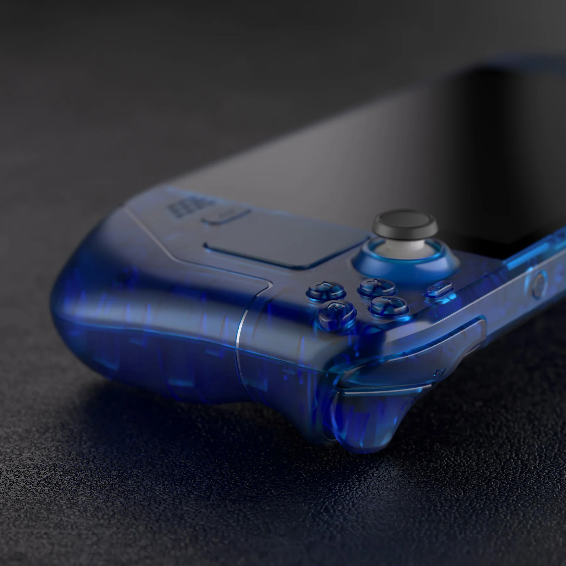 eXtremeRate Custom Full Set Shell with Buttons for Steam Deck LCD - Clear Blue - Image 8