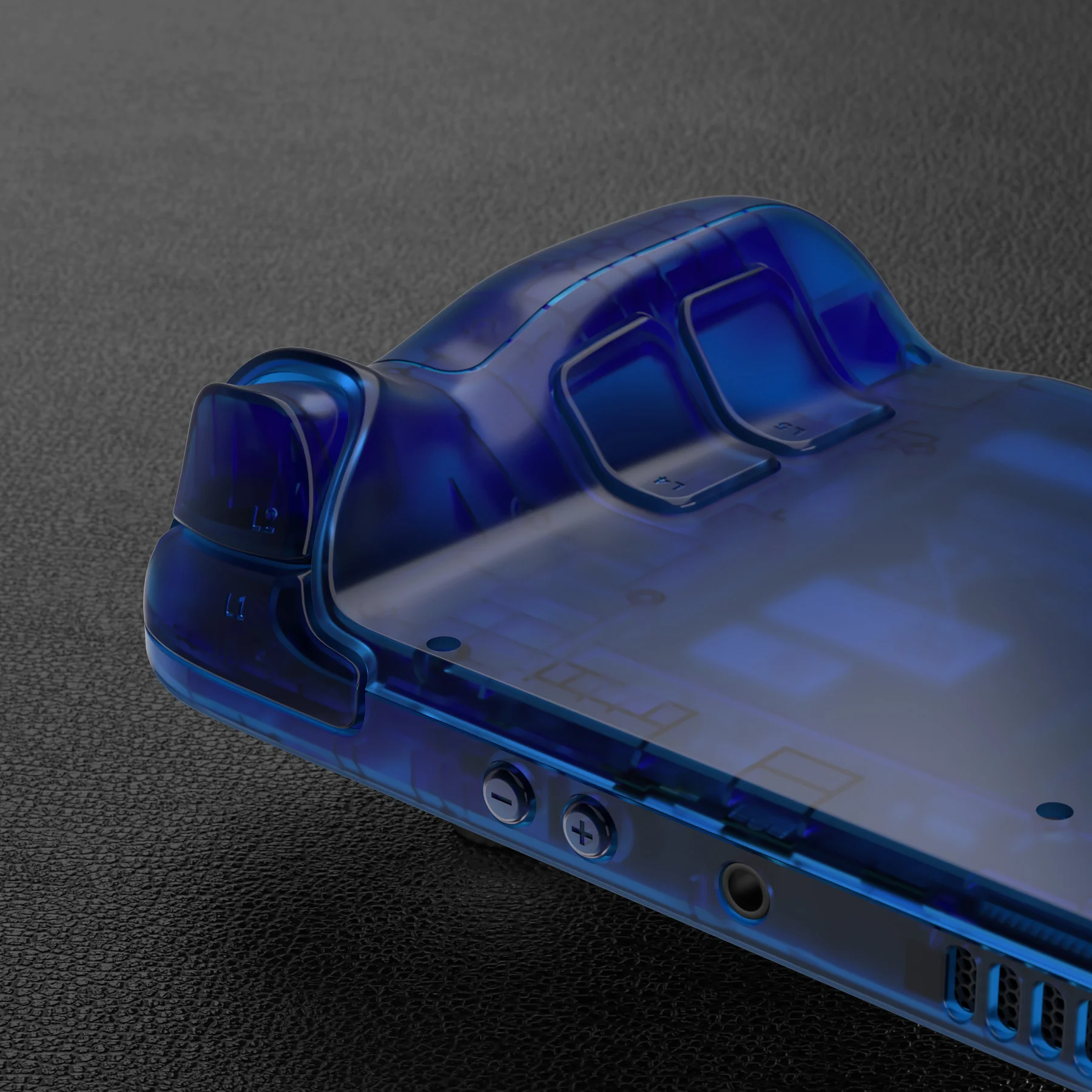 eXtremeRate Custom Full Set Shell with Buttons for Steam Deck LCD - Clear Blue - Image 9