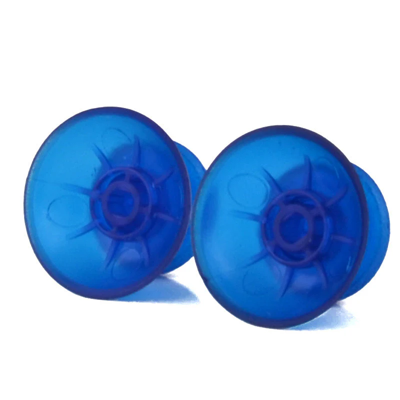 eXtremeRate Replacement Analog Thumbsticks Compatible with PS4 Controller - Clear Blue - Image 4