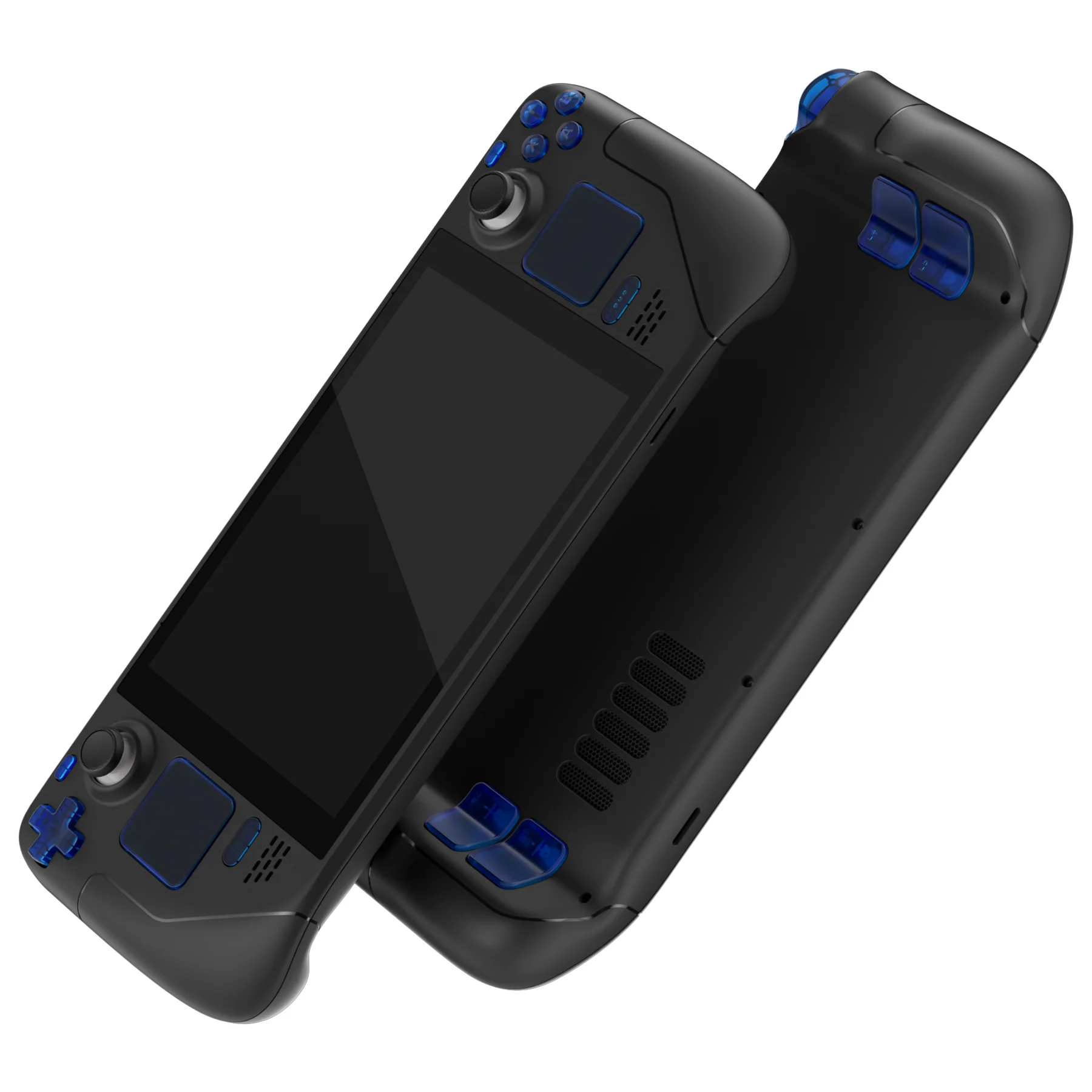 eXtremeRate Replacement Full Set Buttons for Steam Deck LCD - Clear Blue - Image 12