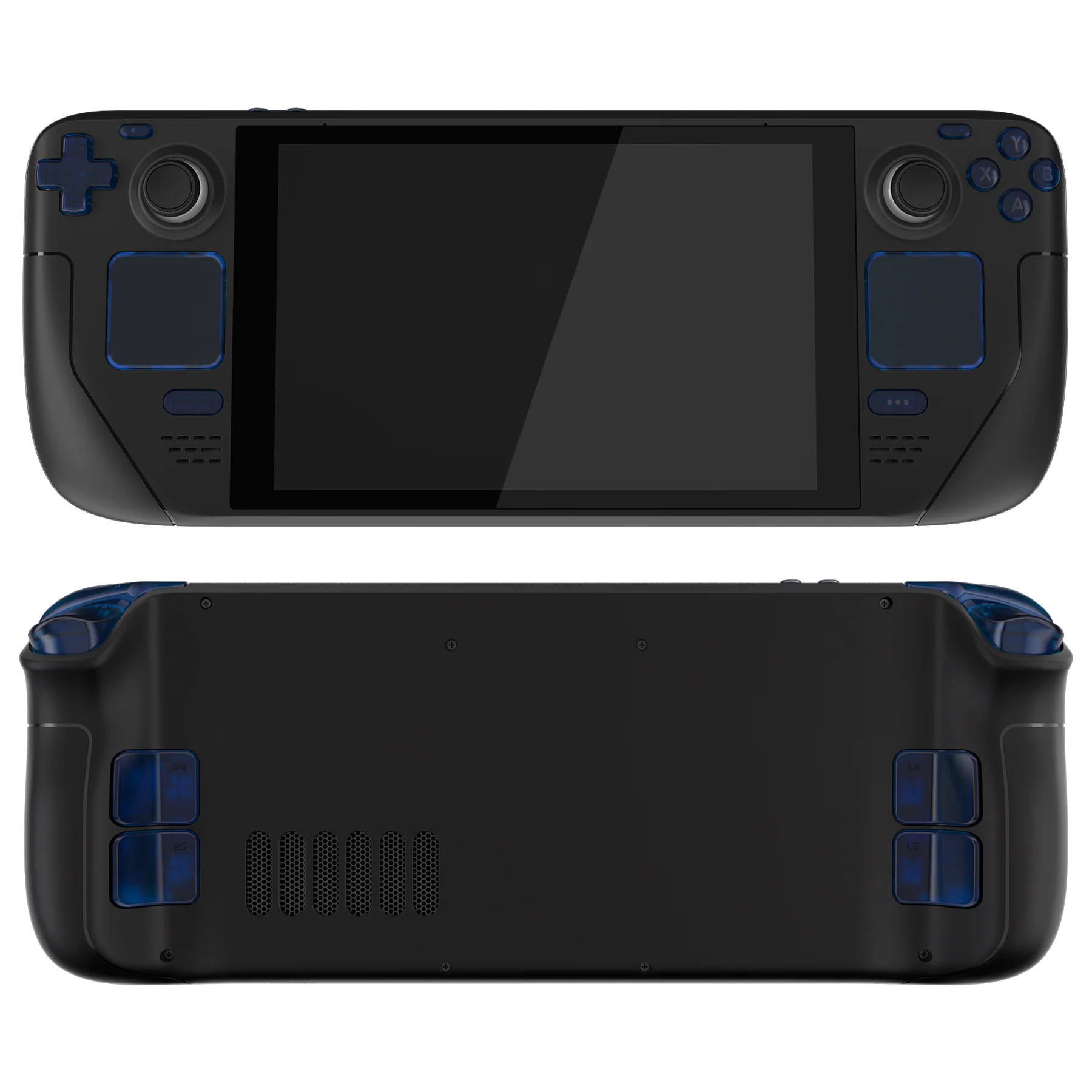 eXtremeRate Replacement Full Set Buttons for Steam Deck LCD - Clear Blue - Image 7