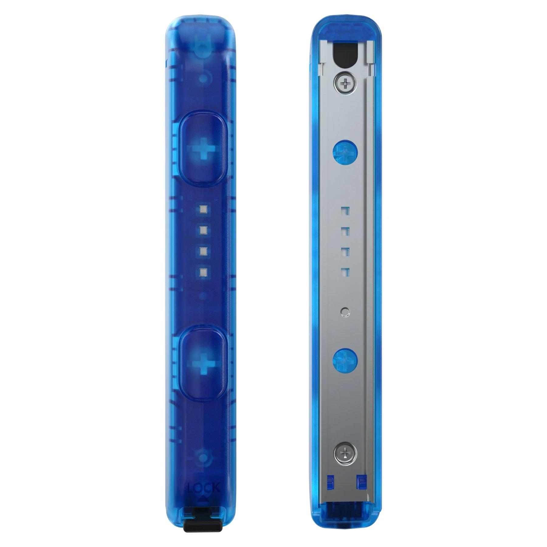 eXtremeRate 2 Pack Custom Replacement shell for Joycon Strap of NS Switch - Clear Blue - Image 3