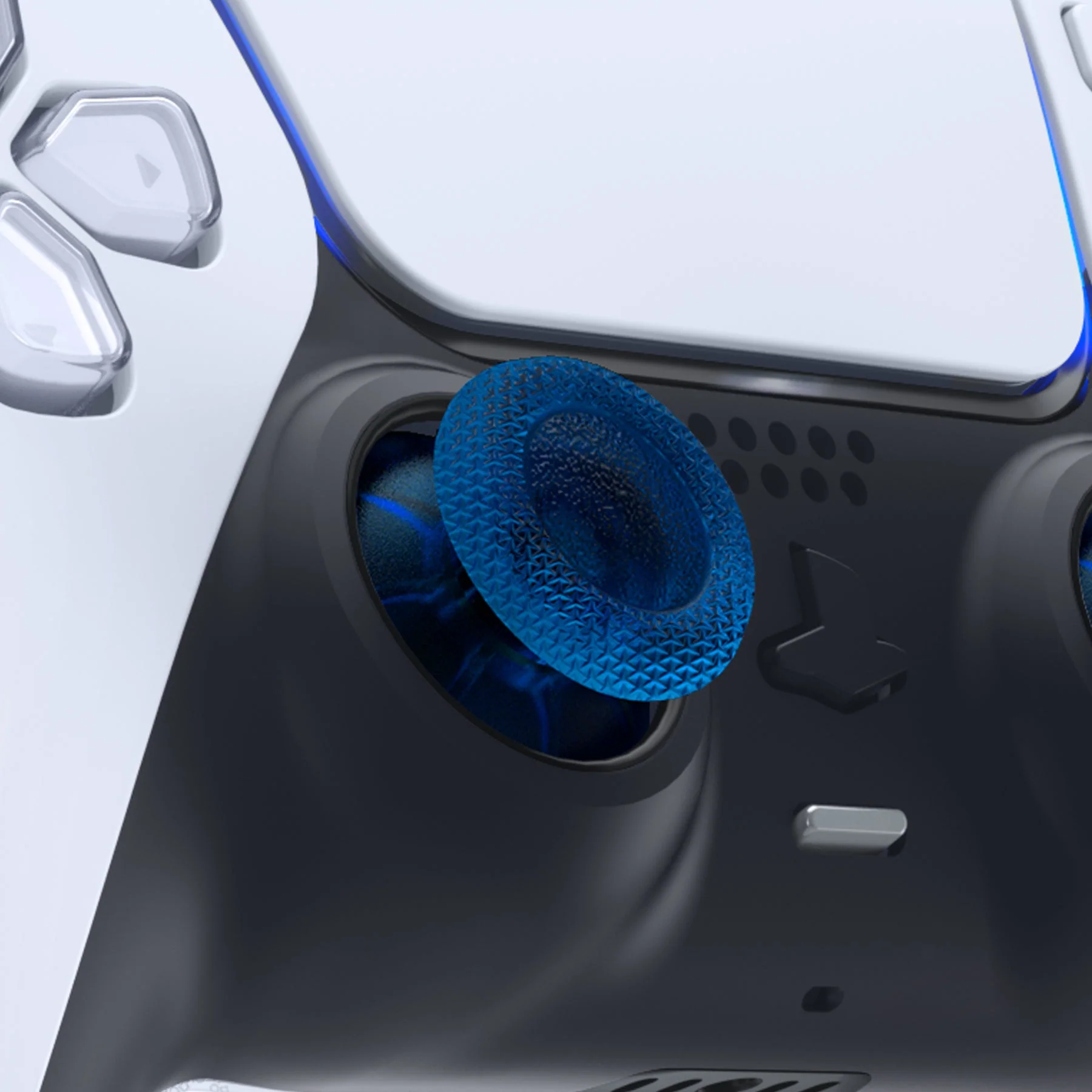 eXtremeRate Replacement Thumbsticks Analog Stick Joystick Compatible with PS5 & PS4 All Model Controller - Clear Blue - Image 3