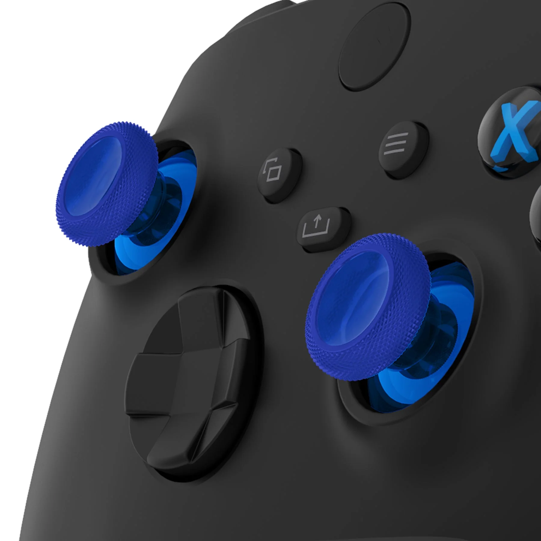 eXtremeRate Replacement Thumbsticks for Xbox Series X/S Controller & Xbox One X/S Controller & Xbox One Standard Controller & Xbox One Elite Controller - Clear Blue - Image 3