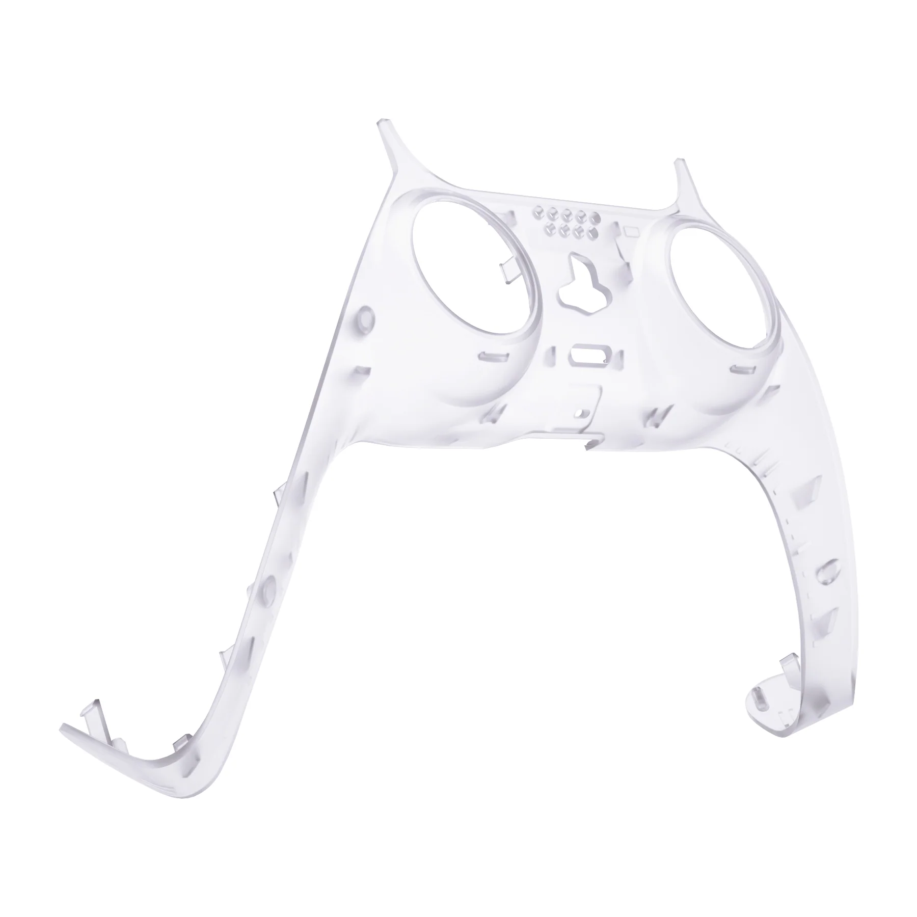 eXtremeRate Replacement Decorative Trim Shell with Accent Rings Compatible with PS5 Controller BDM-010/020/030/040/050 - Clear - Image 9