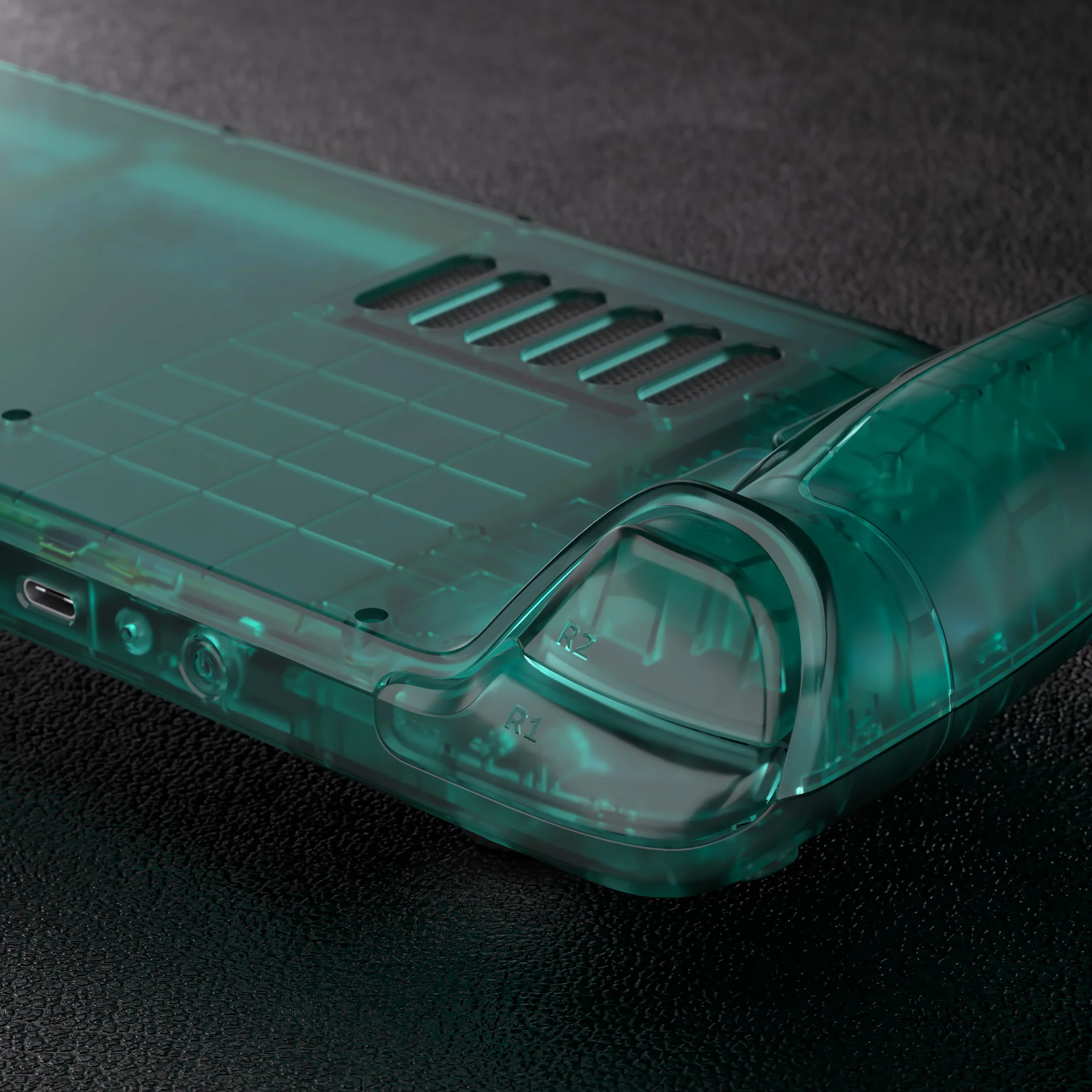 eXtremeRate Custom Full Set Shell with Buttons for Steam Deck LCD - Clear Emerald Green - Image 10