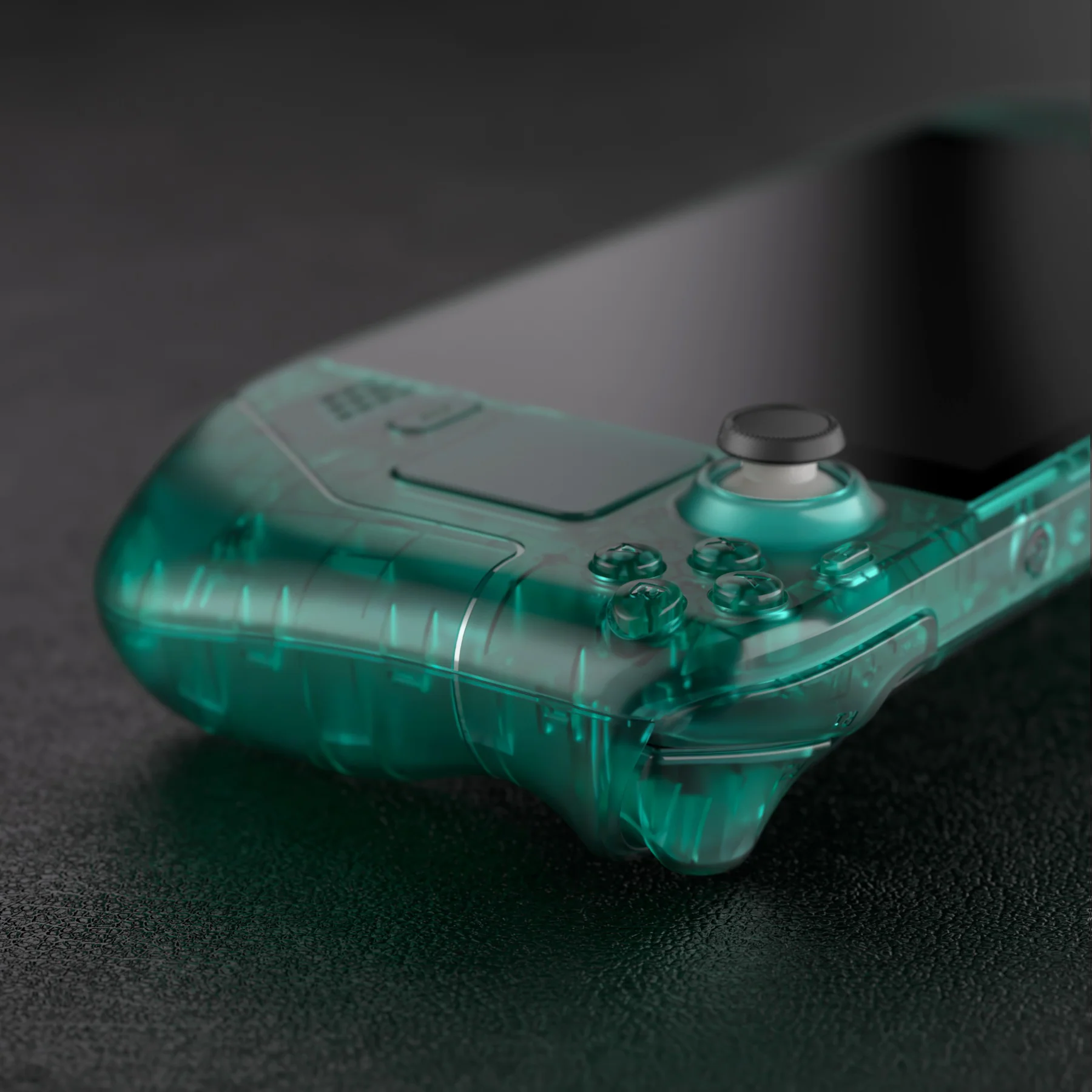 eXtremeRate Custom Full Set Shell with Buttons for Steam Deck LCD - Clear Emerald Green - Image 8