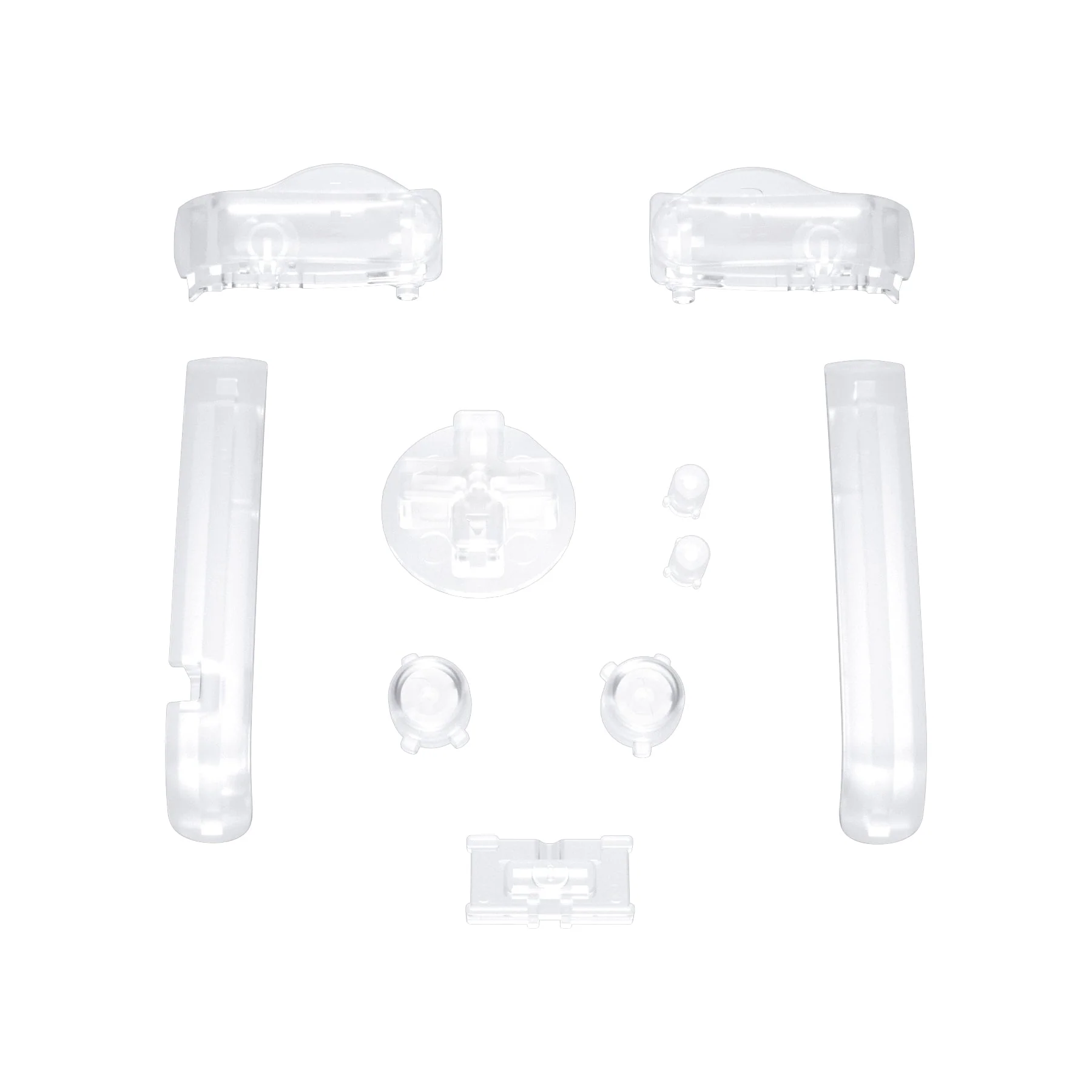 eXtremeRate GBA Replacement Full Set Buttons for Gameboy Advance - Transparent Clear - Image 7