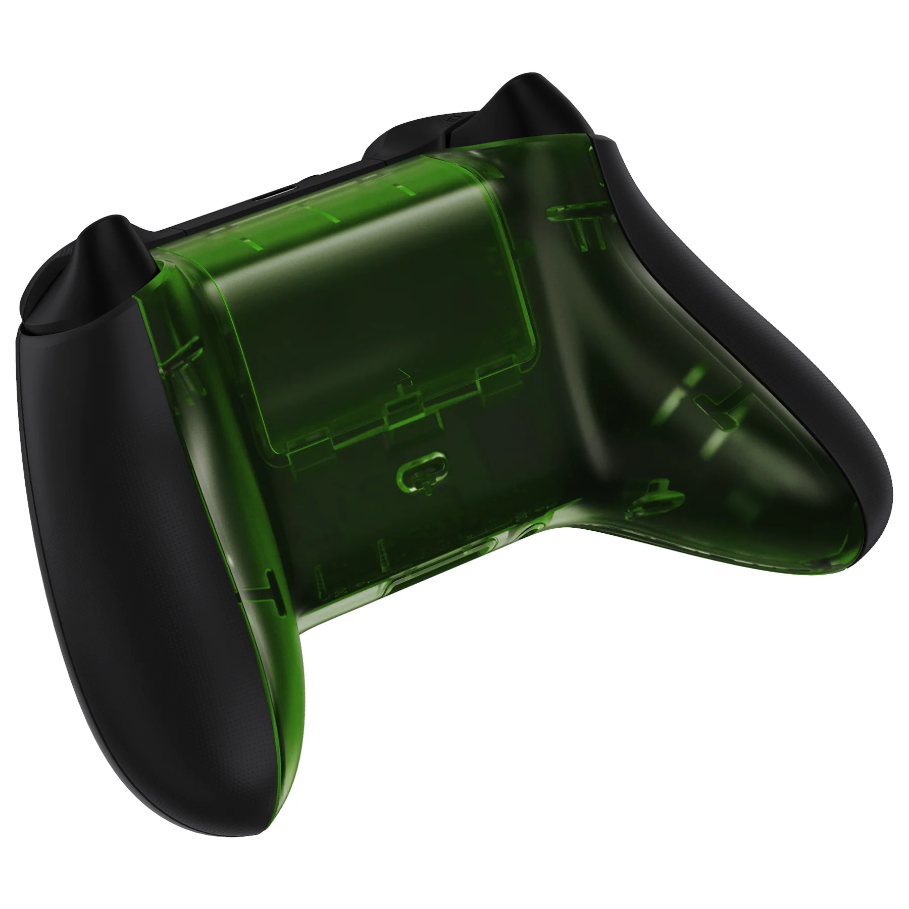 eXtremeRate Replacement Bottom Shell with Battery Cover for Xbox Series X & S Controller - Clear Green - Image 7