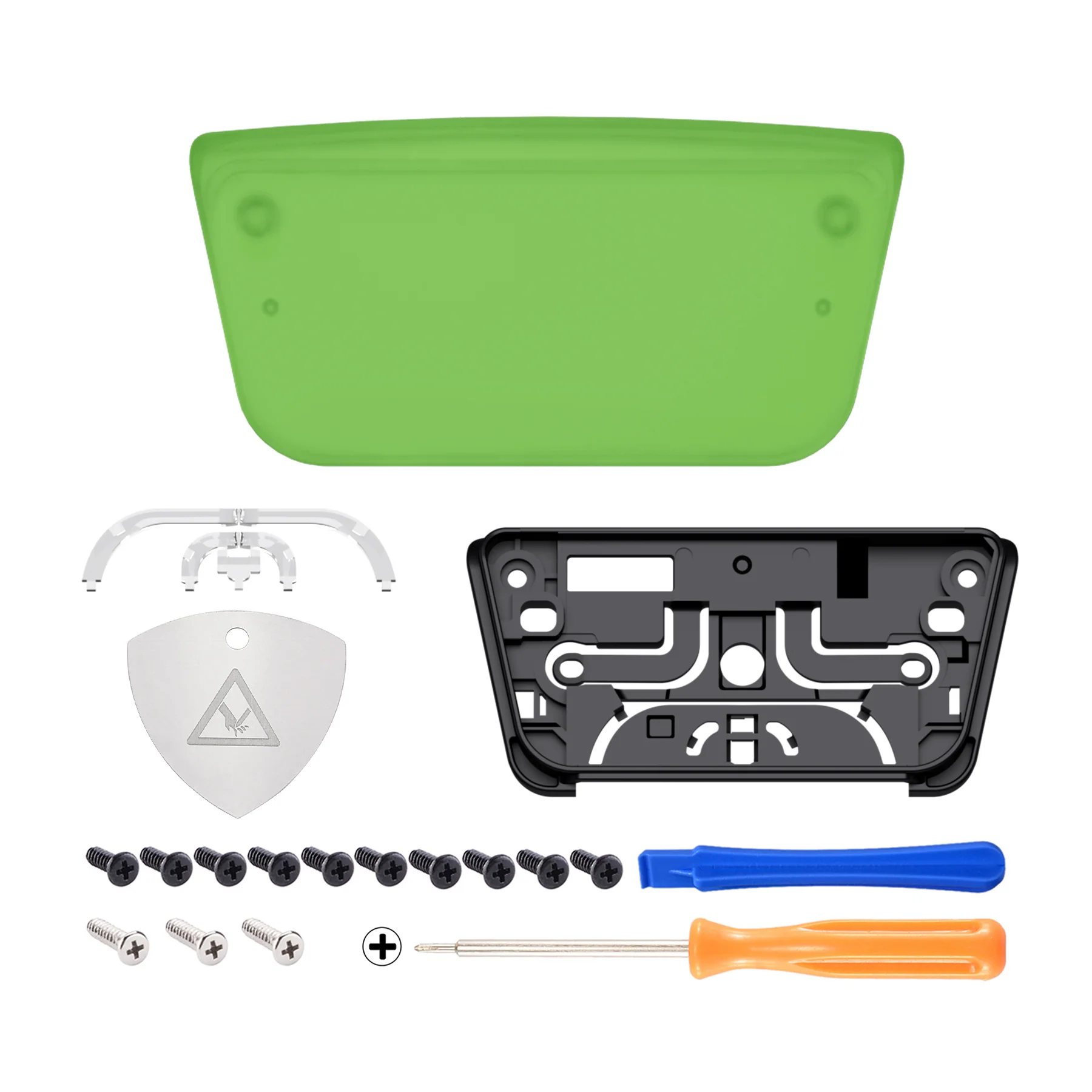 eXtremeRate Replacement Custom Touchpad Cover Compatible with PS5 Controller BDM-010/020/030/040/050/060 - Clear Green - Image 2