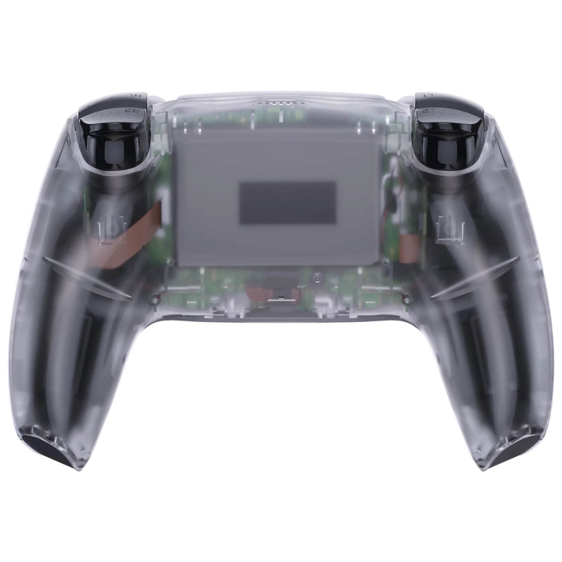 eXtremeRate Replacement Back Housing Bottom Shell Compatible with PS5 Controller BDM-010/020/030/040/050 - Clear - Image 2