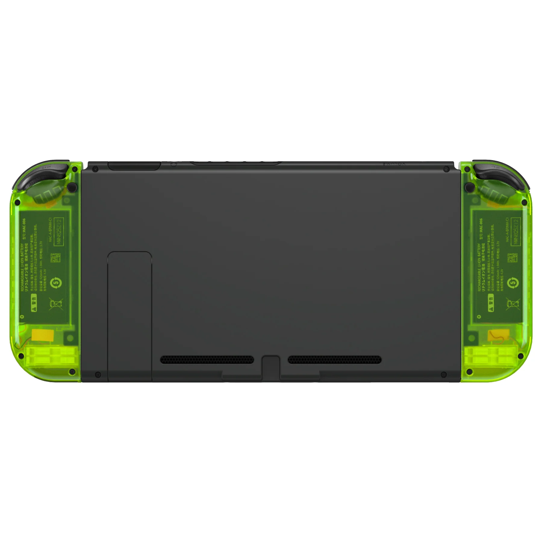 eXtremeRate Replacement Full Set Shell Case with Buttons for Joycon of NS Switch - Clear Lime Green - Image 6