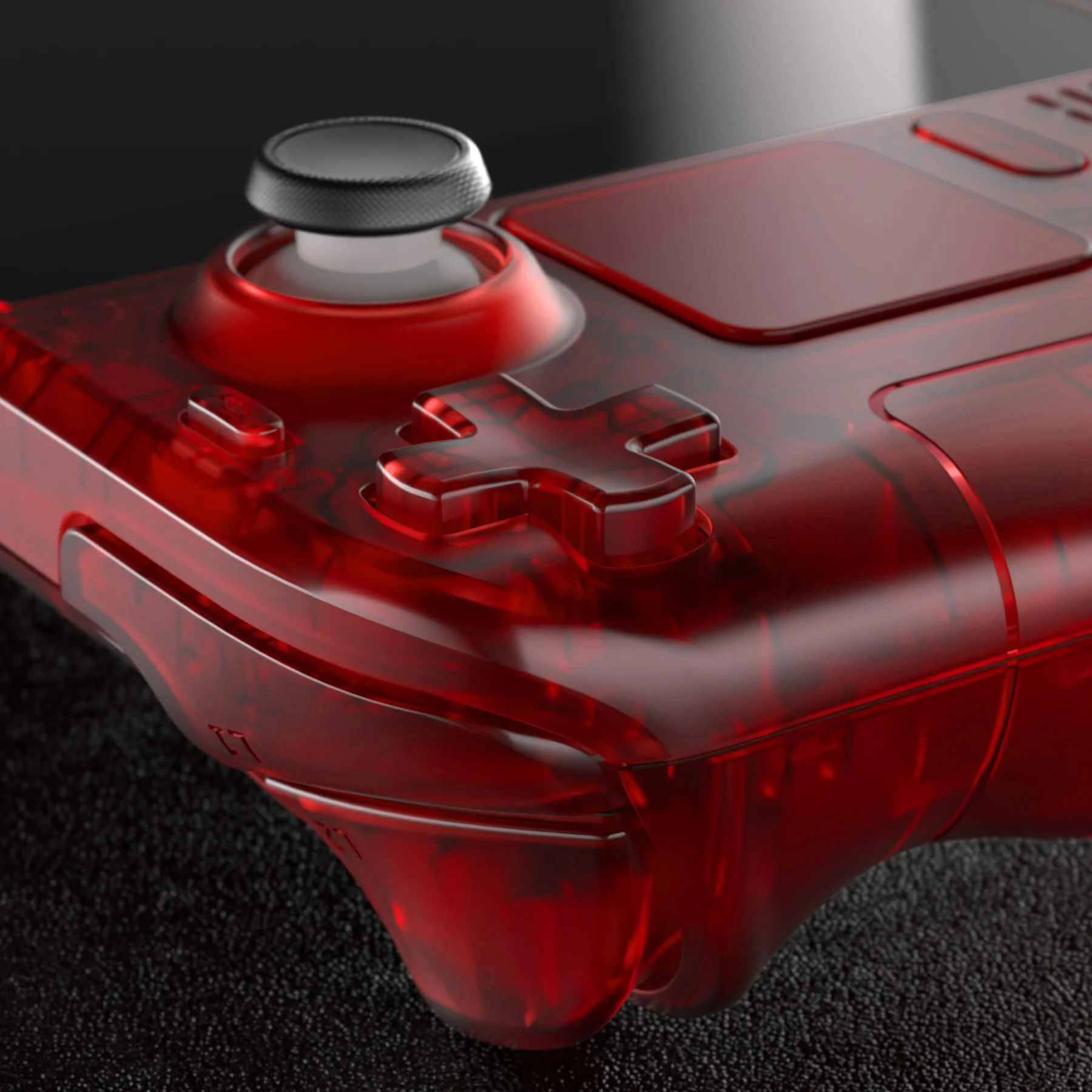 eXtremeRate Custom Full Set Shell with Buttons for Steam Deck LCD - Clear Red - Image 7