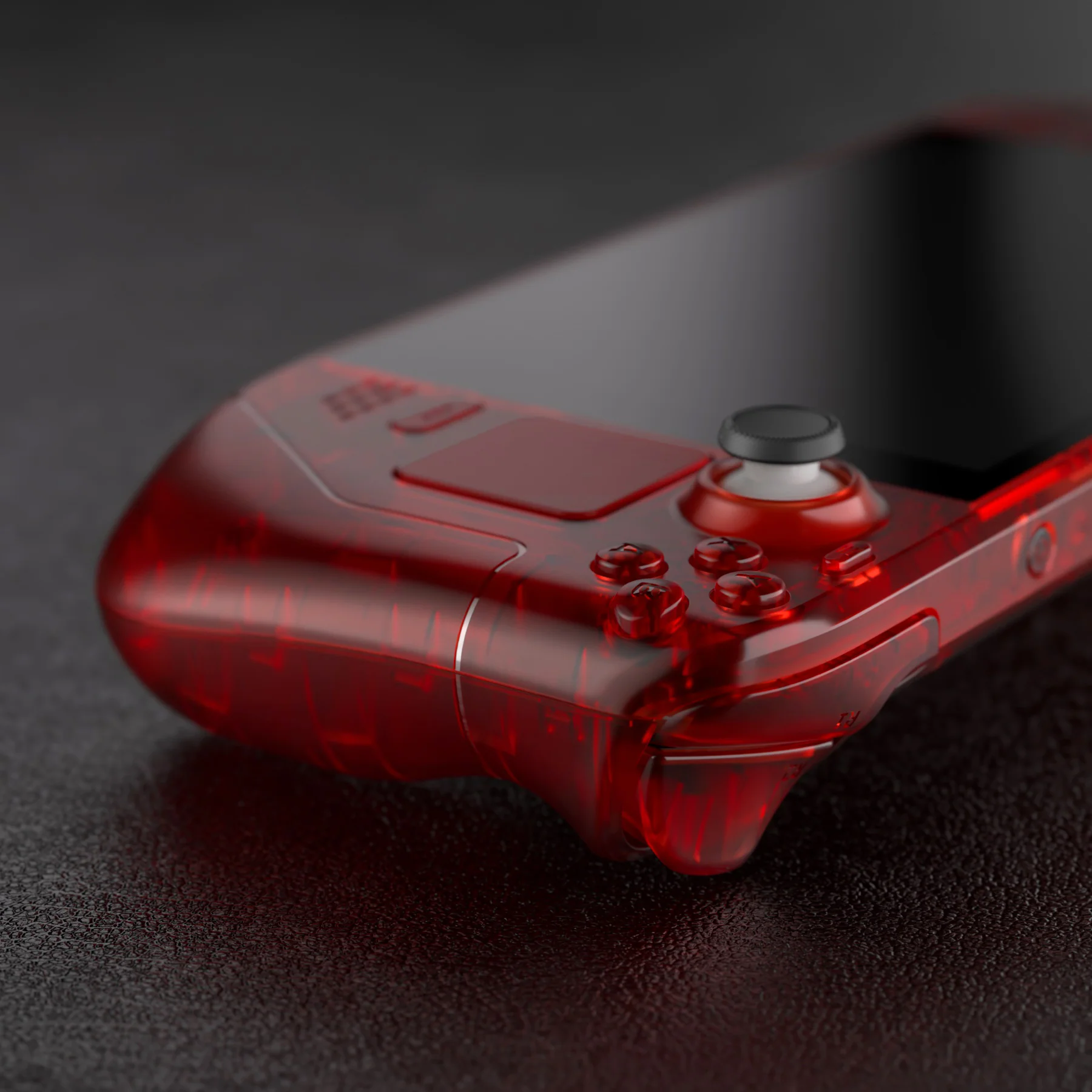 eXtremeRate Custom Full Set Shell with Buttons for Steam Deck LCD - Clear Red - Image 8