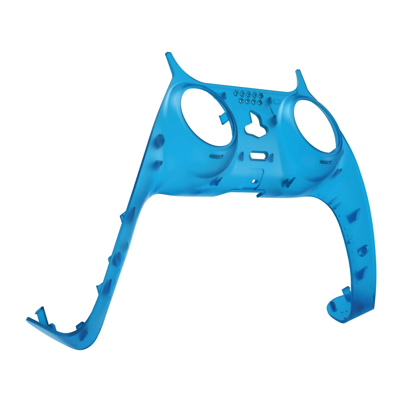 eXtremeRate Replacement Decorative Trim Shell with Accent Rings Compatible with PS5 Controller BDM-010/020/030/040/050 - Clear Blue - Image 9