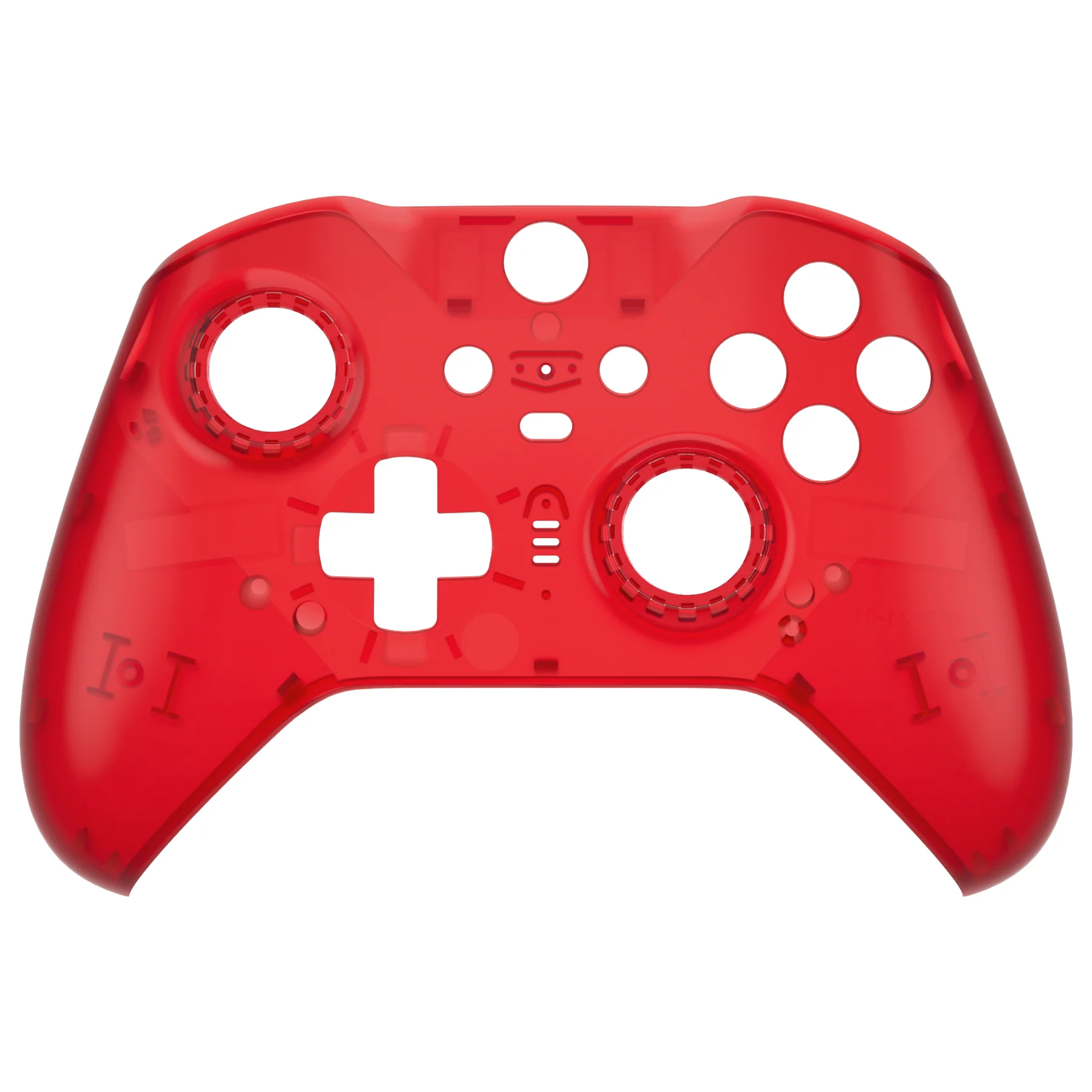 eXtremeRate Replacement Front Housing Shell Case with Accent Rings for Xbox One Elite Series 2 & Elite 2 Core Controller (Model 1797) - Clear Red - Image 8