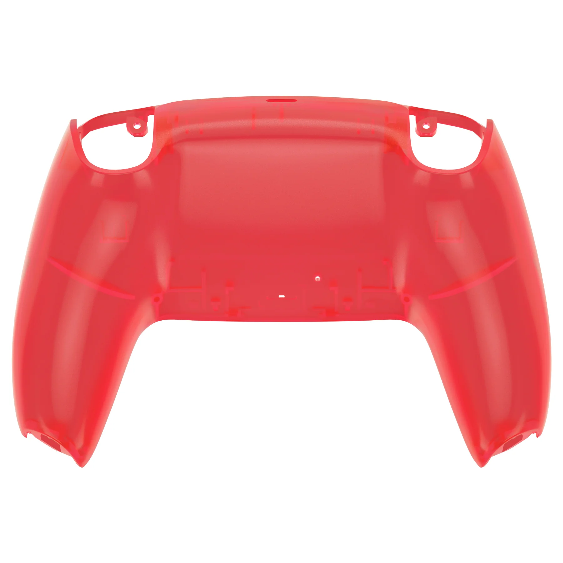 eXtremeRate Replacement Back Housing Bottom Shell Compatible with PS5 Controller BDM-010/020/030/040/050 - Clear Red - Image 6