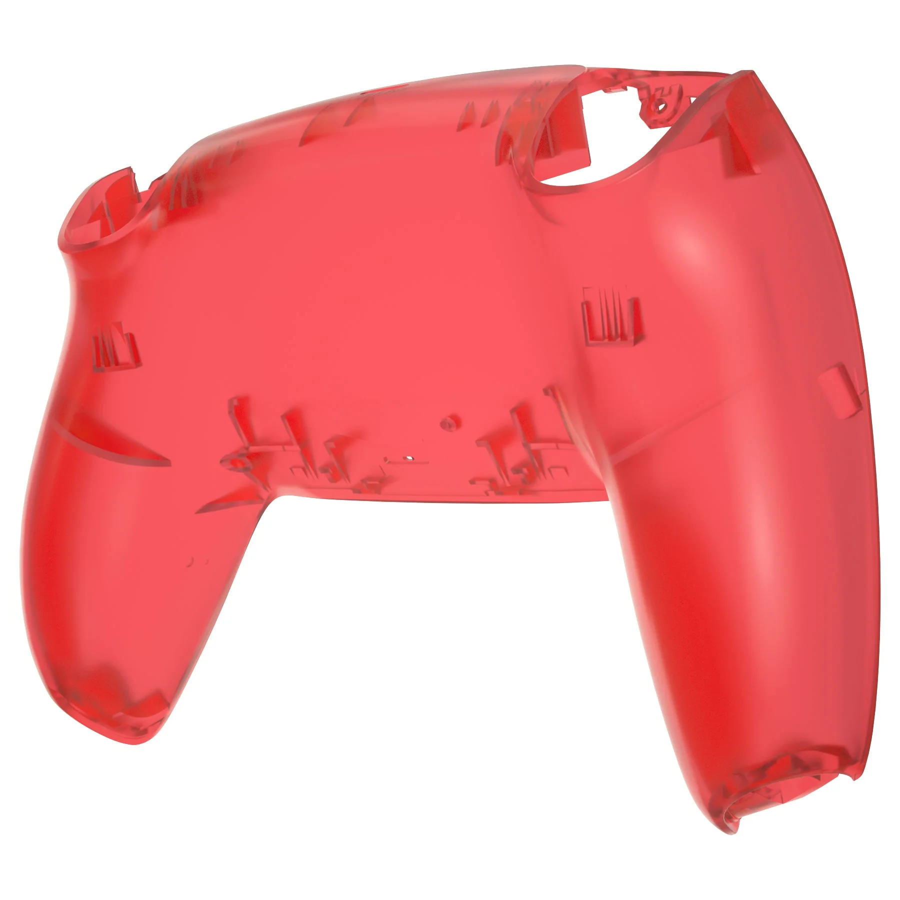 eXtremeRate Replacement Back Housing Bottom Shell Compatible with PS5 Controller BDM-010/020/030/040/050 - Clear Red - Image 8
