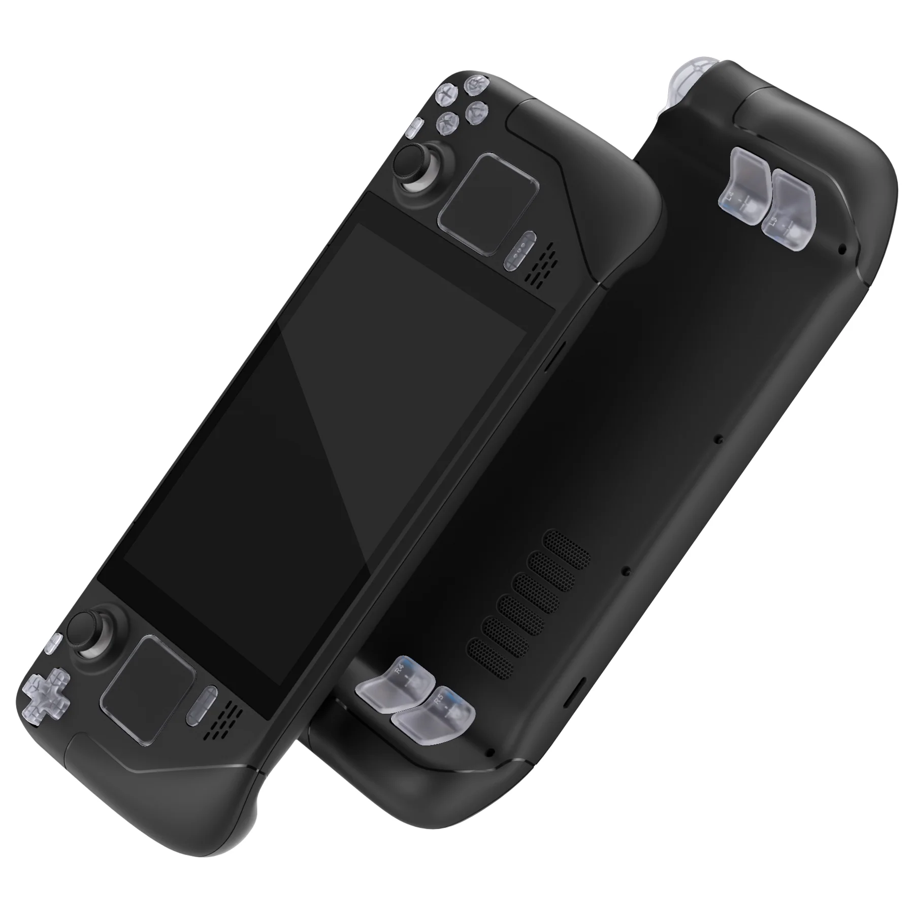 eXtremeRate Replacement Full Set Buttons for Steam Deck LCD - Clear - Image 12