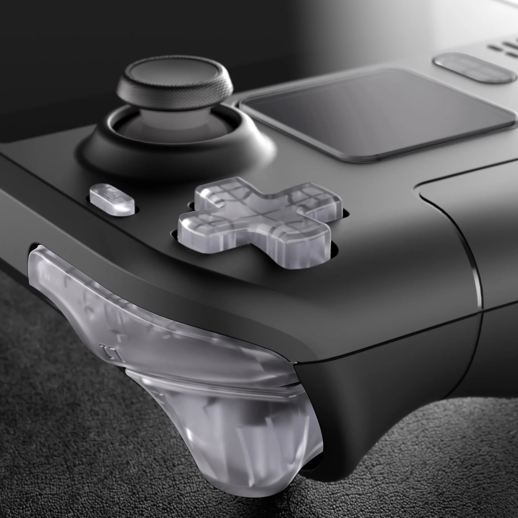 eXtremeRate Replacement Full Set Buttons for Steam Deck LCD - Clear - Image 9