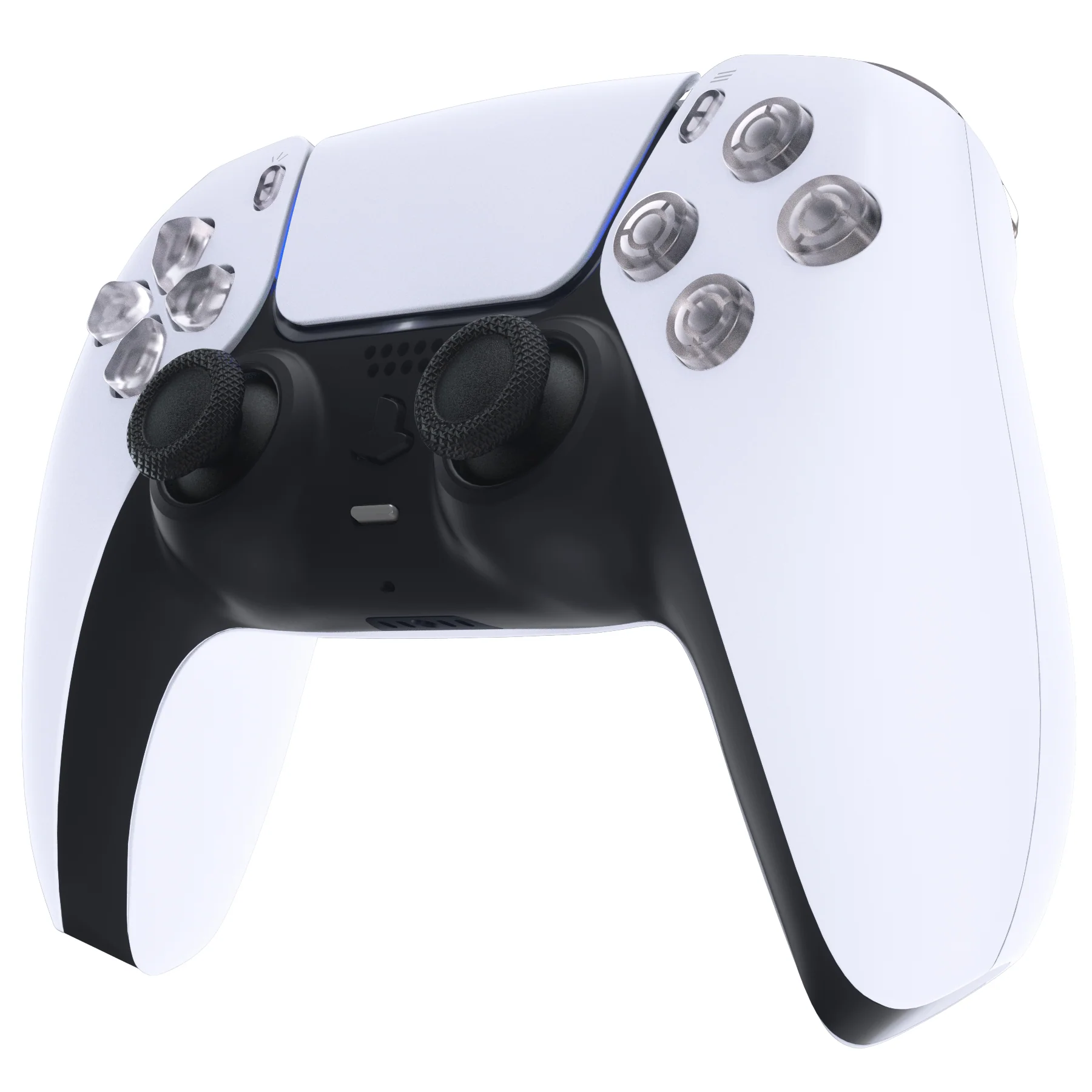 eXtremeRate Replacement Full Set Buttons Compatible with PS5 Controller BDM-030/040/050/060 - Clear - Image 5