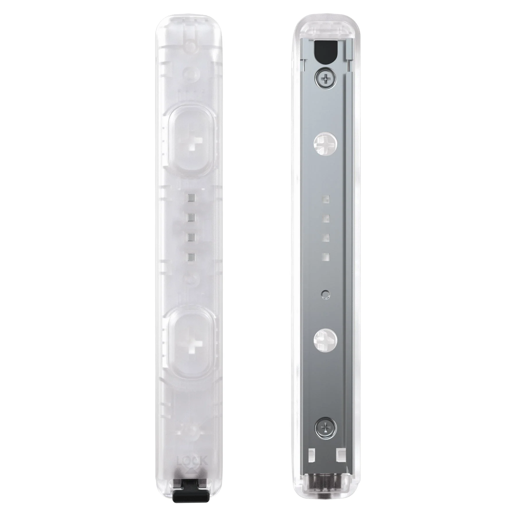 eXtremeRate 2 Pack Custom Replacement shell for Joycon Strap of NS Switch - Clear - Image 3