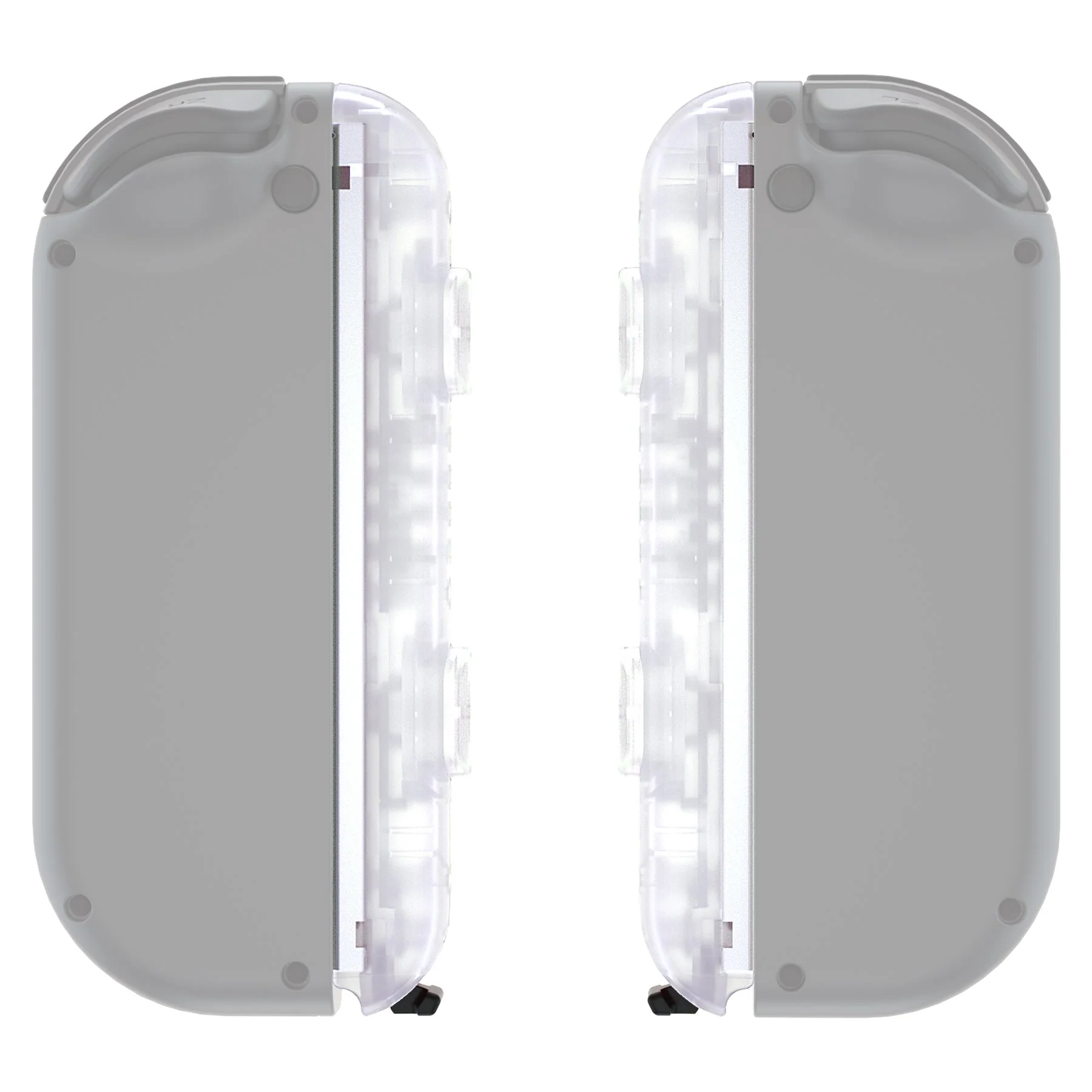 eXtremeRate 2 Pack Custom Replacement shell for Joycon Strap of NS Switch - Clear - Image 6