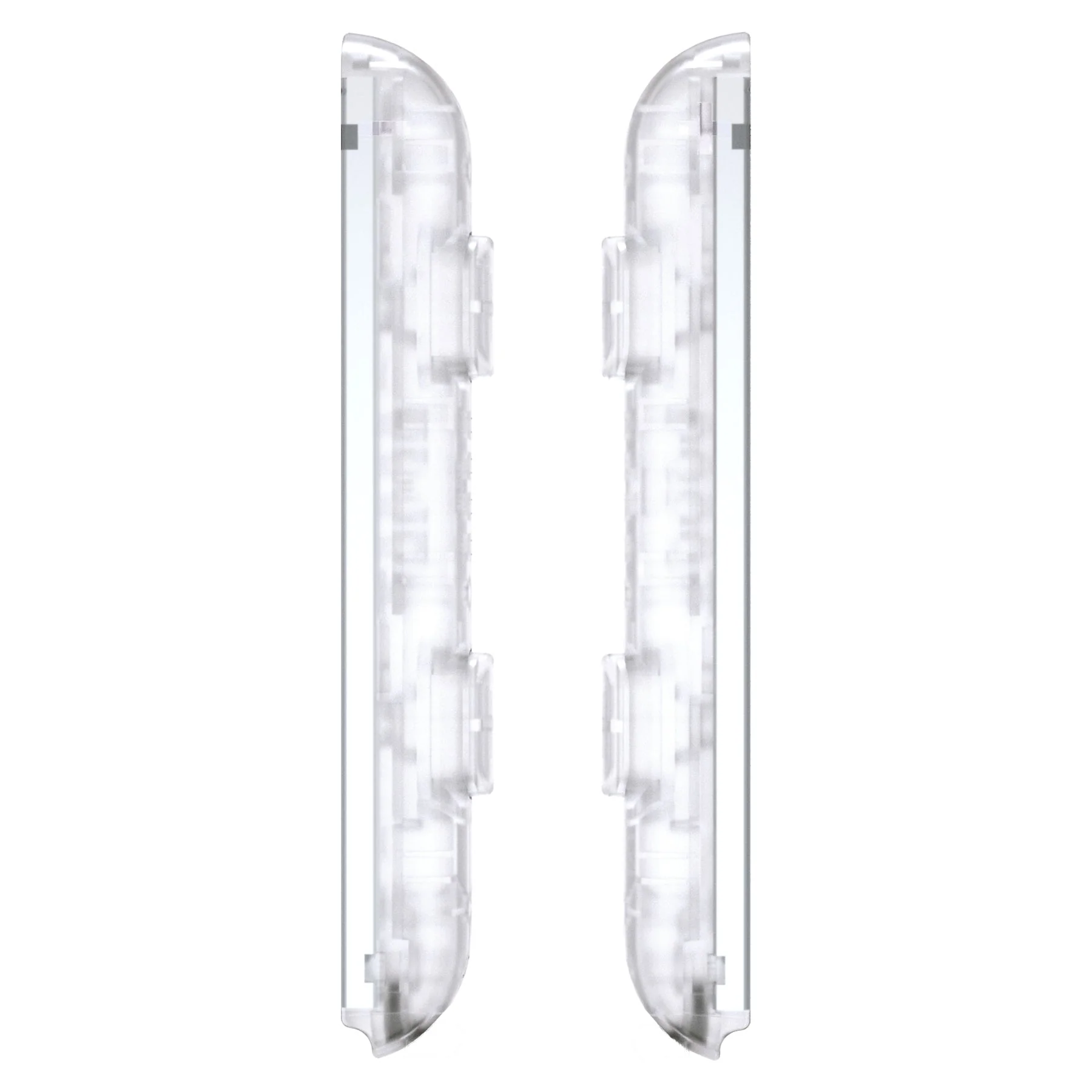 eXtremeRate 2 Pack Custom Replacement shell for Joycon Strap of NS Switch - Clear - Image 8