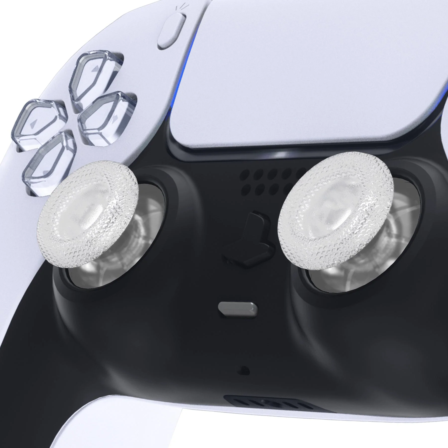 eXtremeRate Replacement Thumbsticks Analog Stick Joystick Compatible with PS5 & PS4 All Model Controller - Clear - Image 2