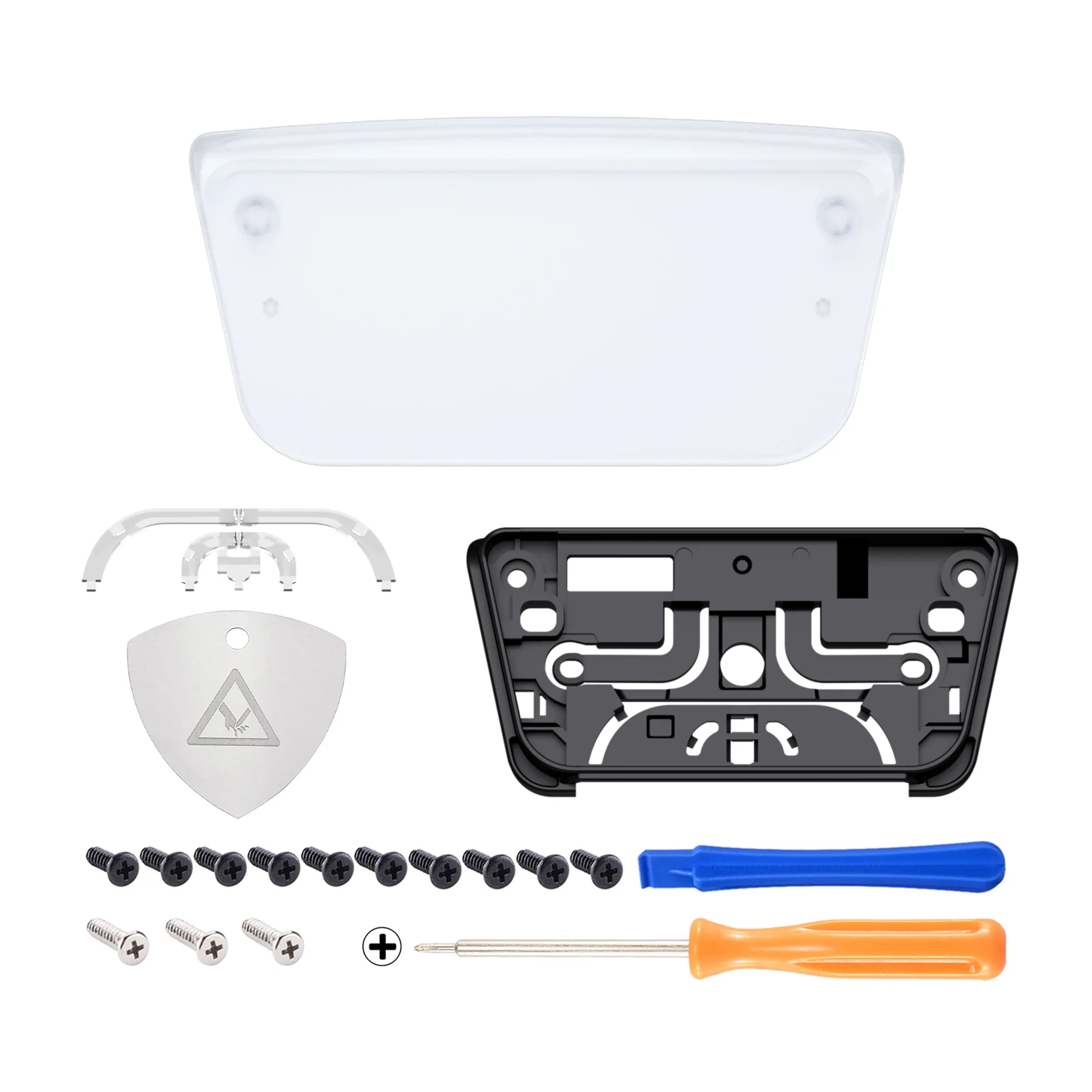 eXtremeRate Replacement Custom Touchpad Cover Compatible with PS5 Controller BDM-010/020/030/040/050/060 - Clear - Image 2