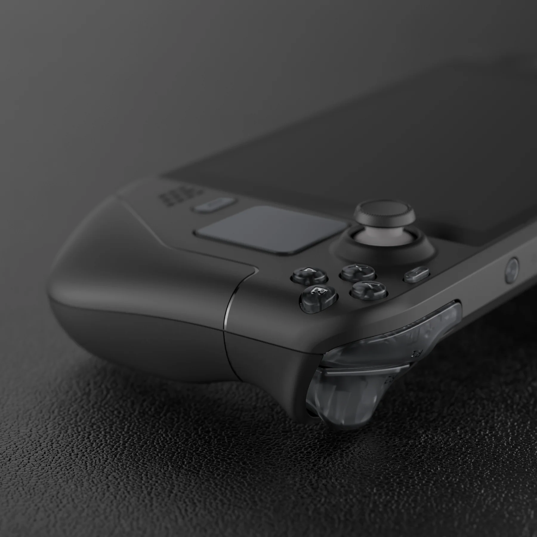eXtremeRate Replacement Full Set Buttons for Steam Deck LCD - Clear Slate Black - Image 8