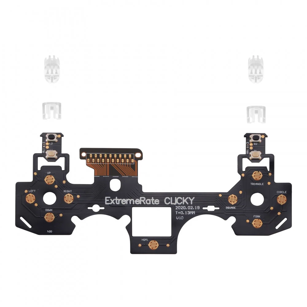 eXtremeRate Clicky Hair Trigger Kit for PS4 Shoulder Buttons, Custom Flashshot Trigger Stop Flex Cable for PS4 Slim Pro Controller JDM-040/050/055 - Image 7